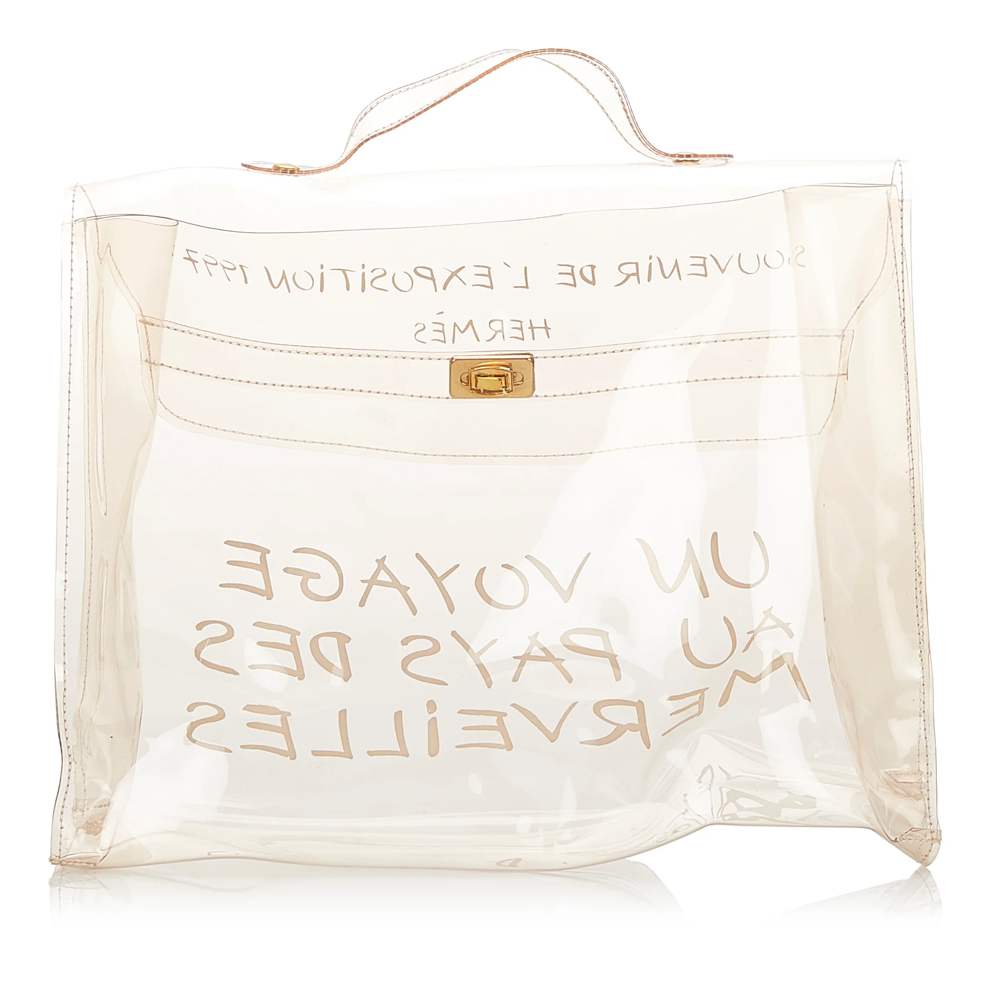 Kelly Vinyl Handbag White - Image 3
