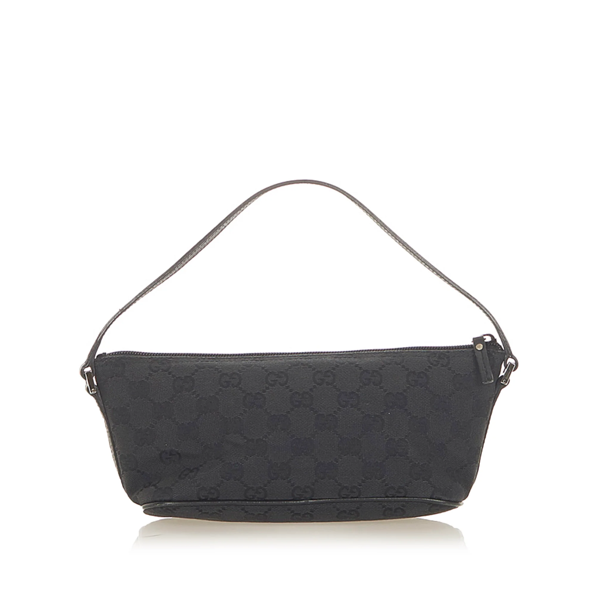 GG Canvas Boat Baguette Black - Image 3