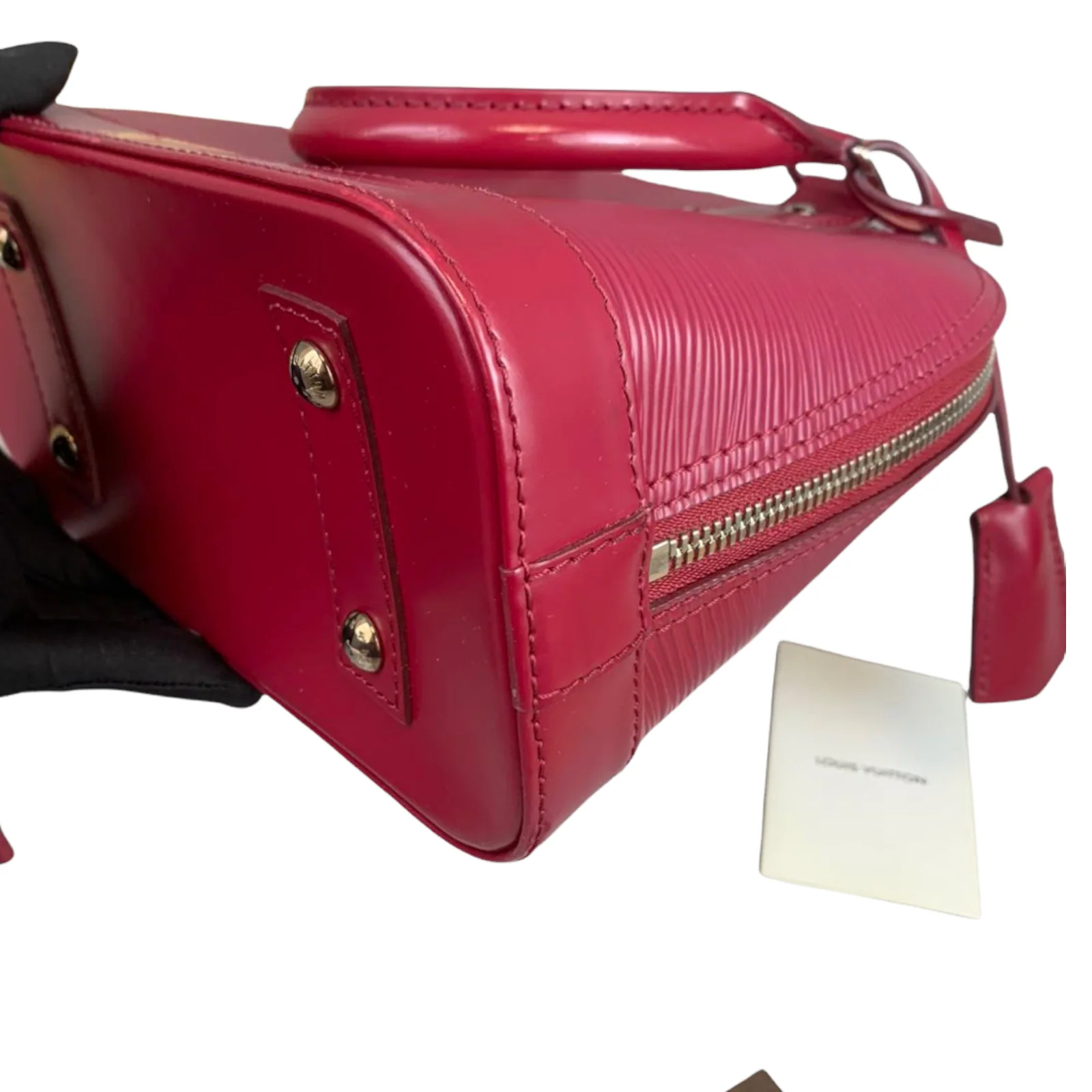 Alma BB Epi Leather Red SHW - Image 11