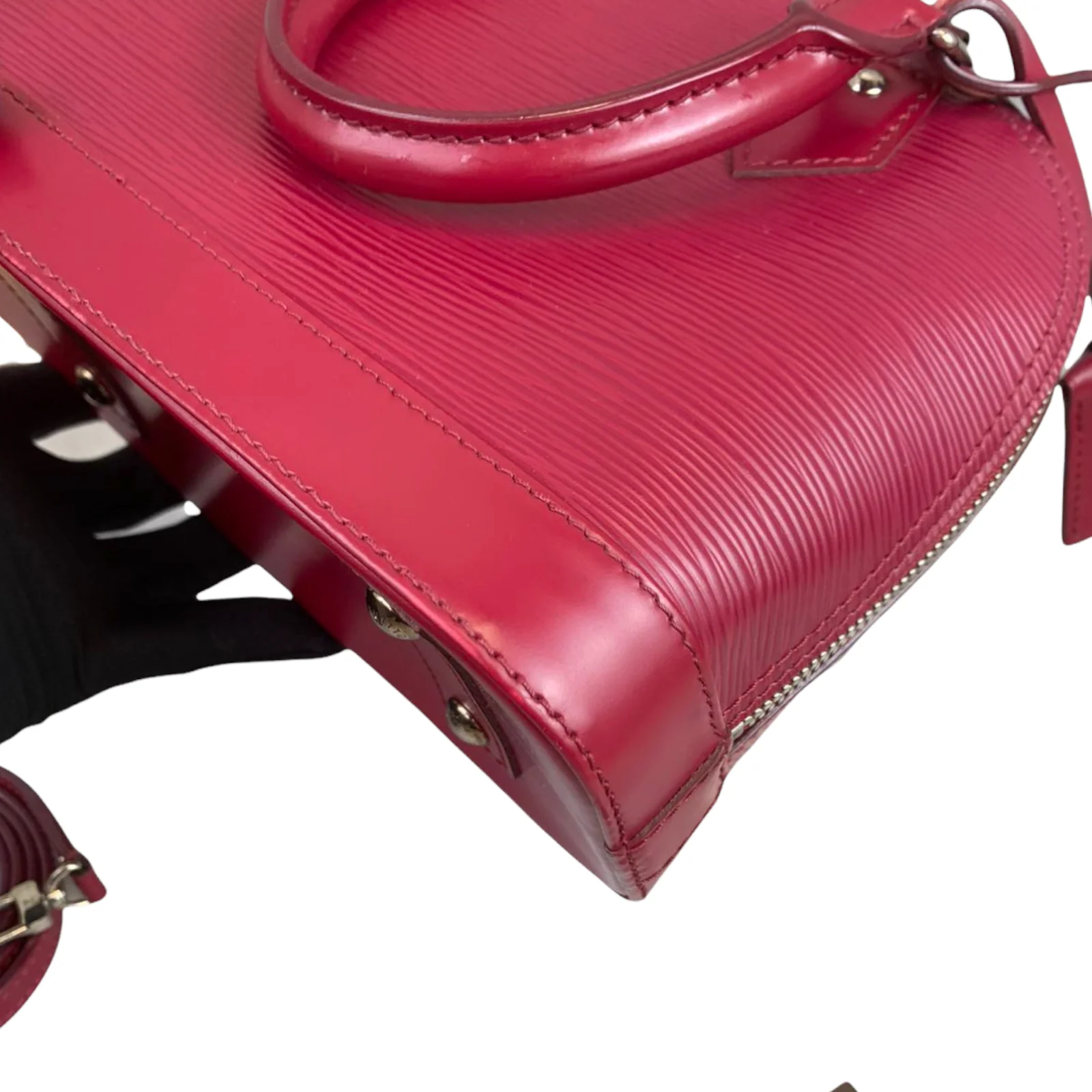 Alma BB Epi Leather Red SHW - Image 12