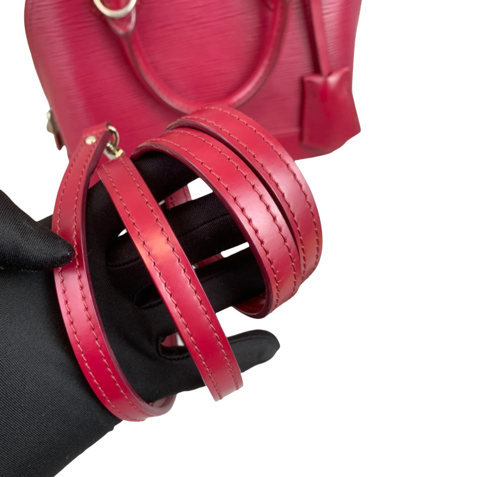 Alma BB Epi Leather Red SHW - Image 20
