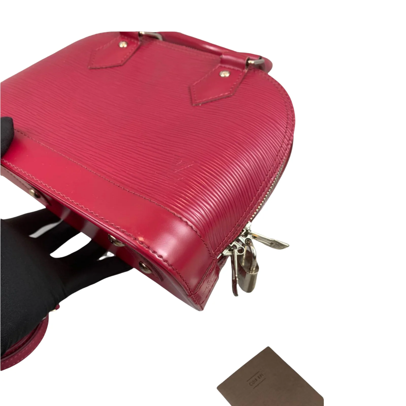 Alma BB Epi Leather Red SHW - Image 7