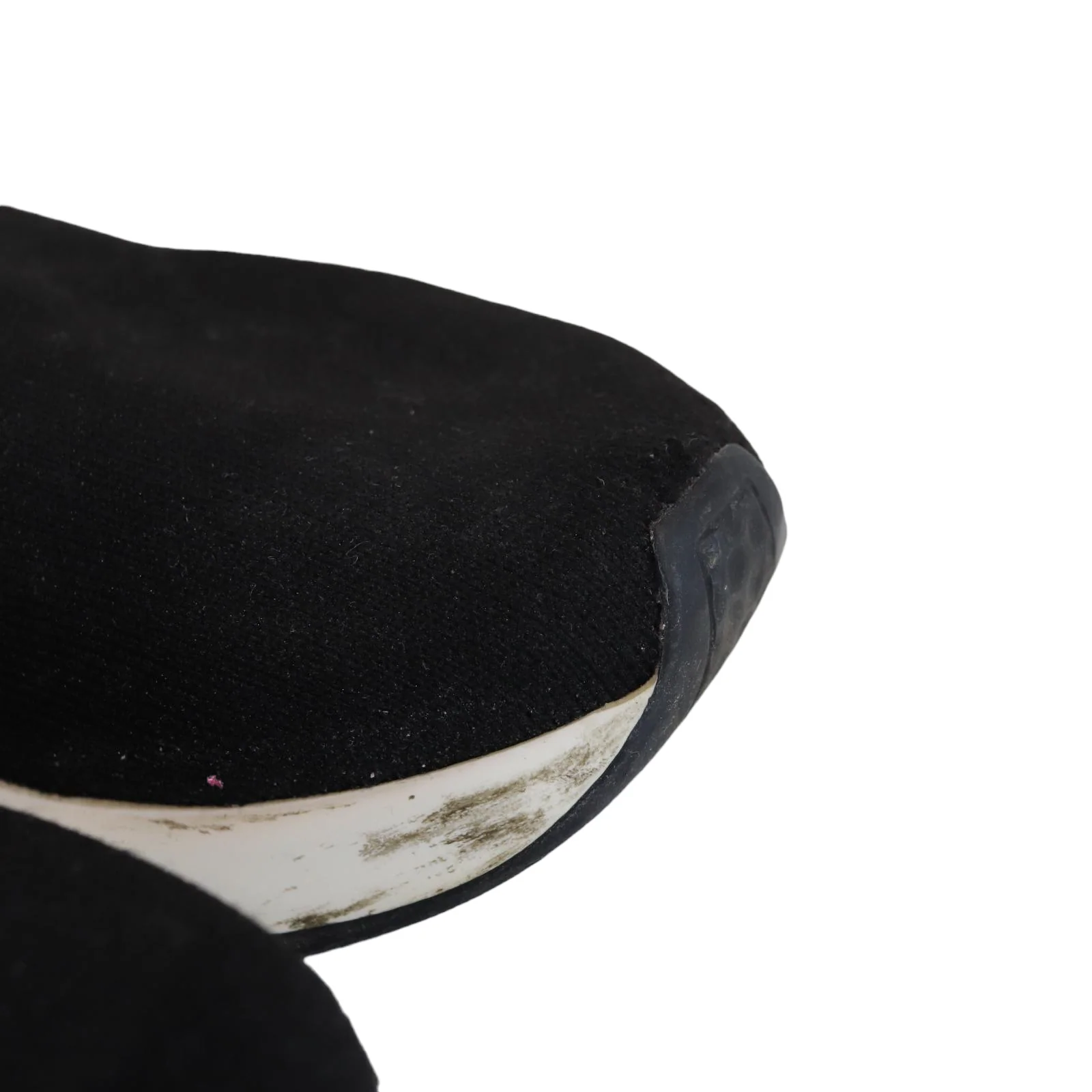 Knit Women Speed Sneakers 37 Black White - Image 9