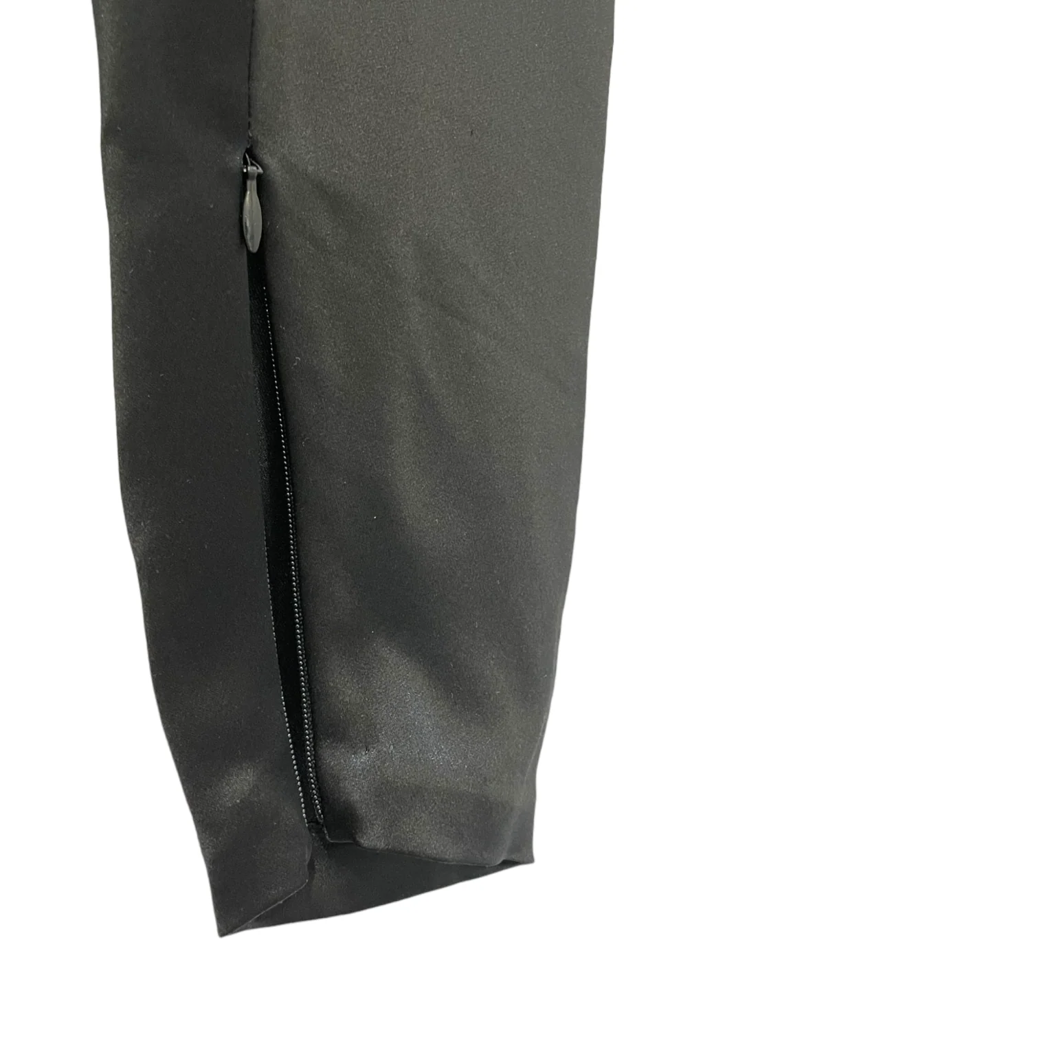 Trousers Women's 4 Black Silk Wrap Front Zipped Ankle Trousers - Image 5