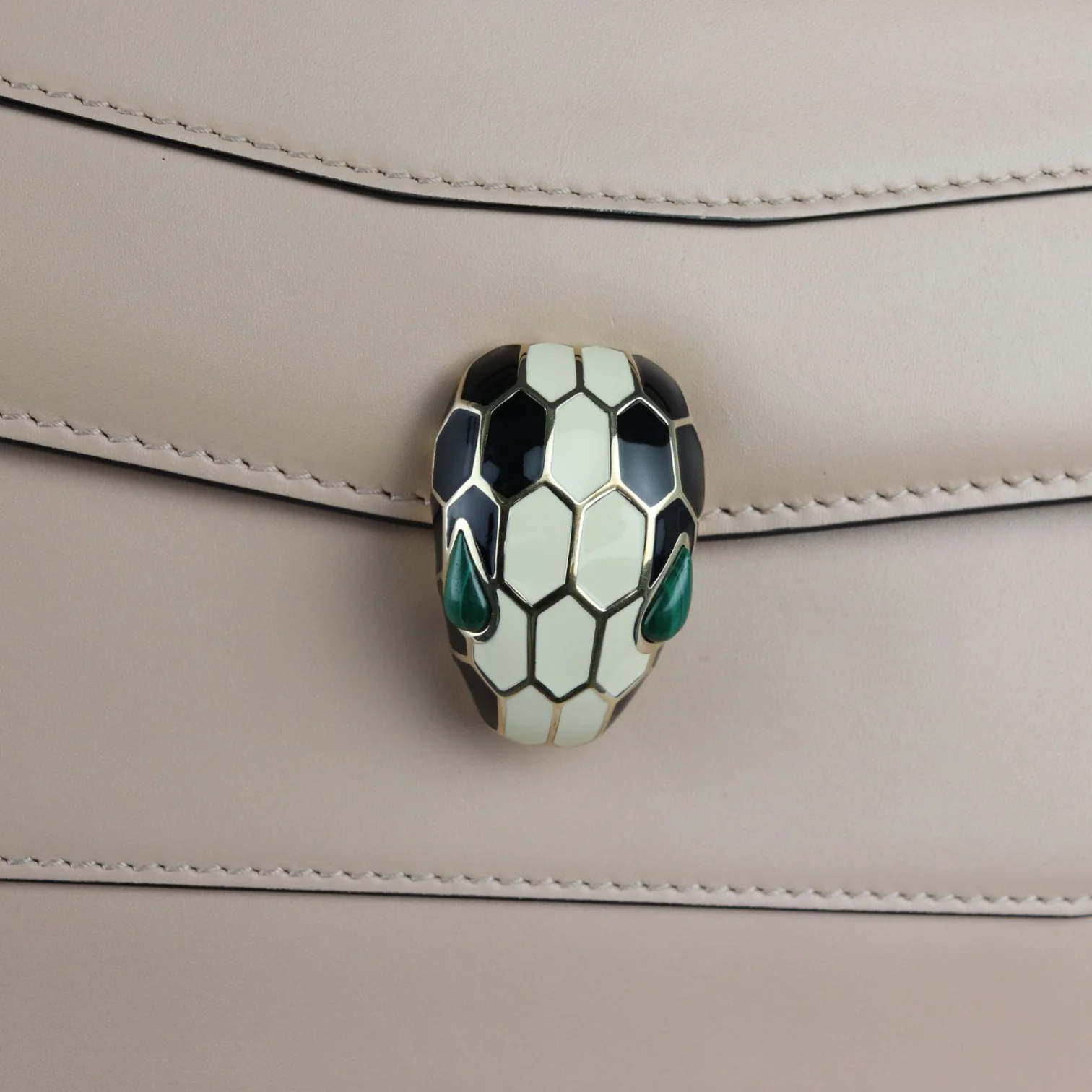 Serpenti Forever Crossbody Calfskin White Agate GHW - Image 18