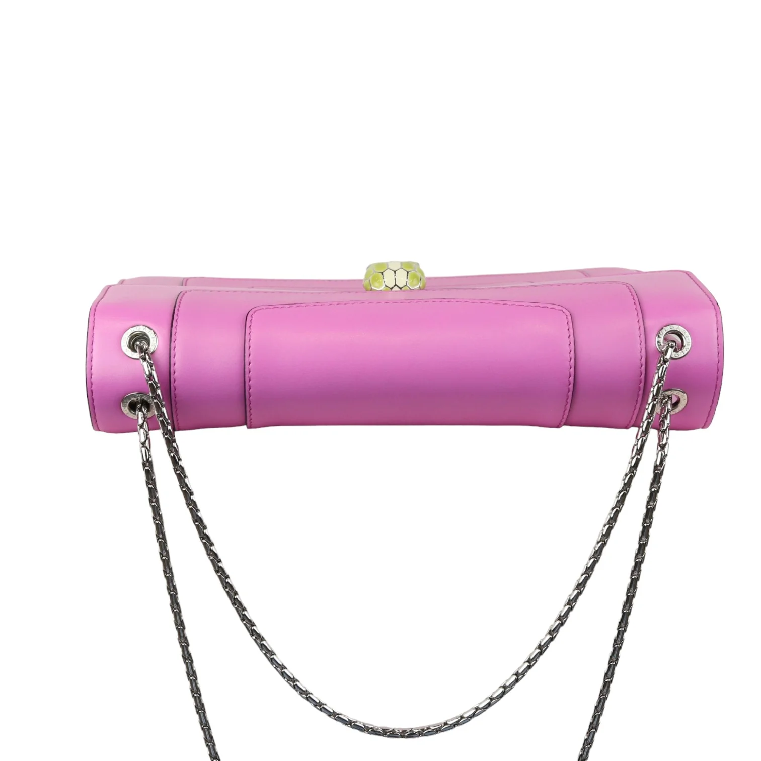 Serpenti Forever Shoulder Calfskin Pink SHW - Image 15