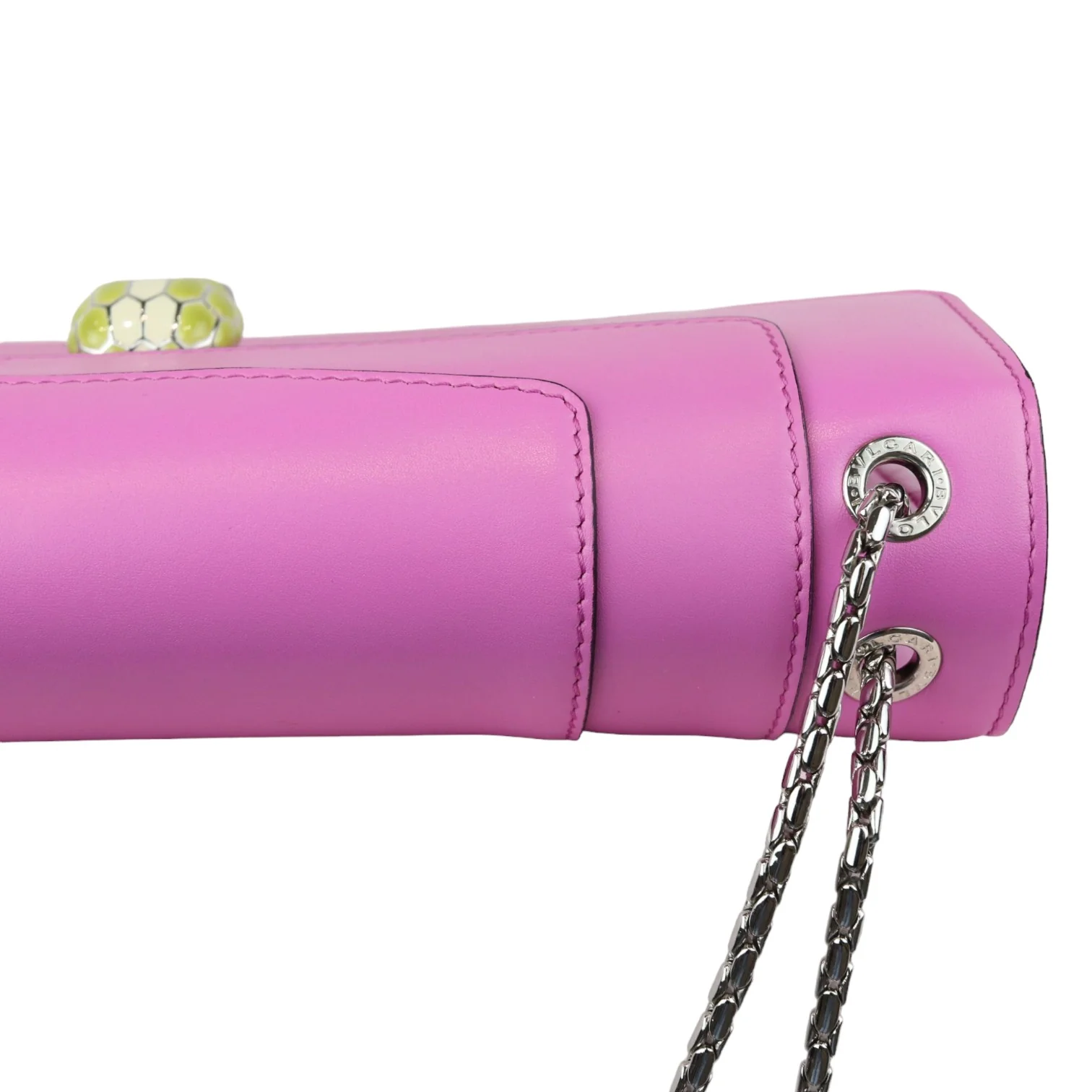 Serpenti Forever Shoulder Calfskin Pink SHW - Image 19