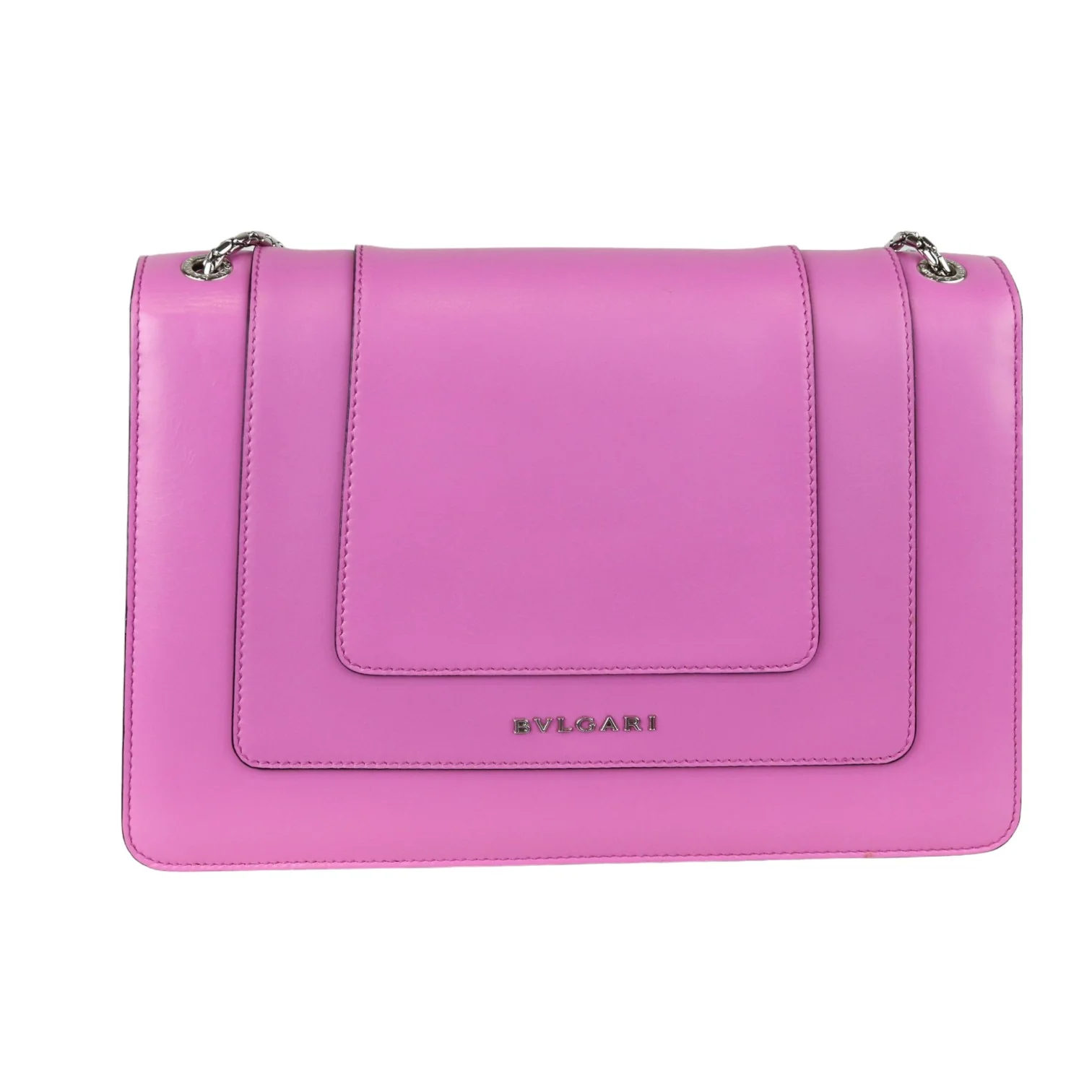 Serpenti Forever Shoulder Calfskin Pink SHW - Image 2