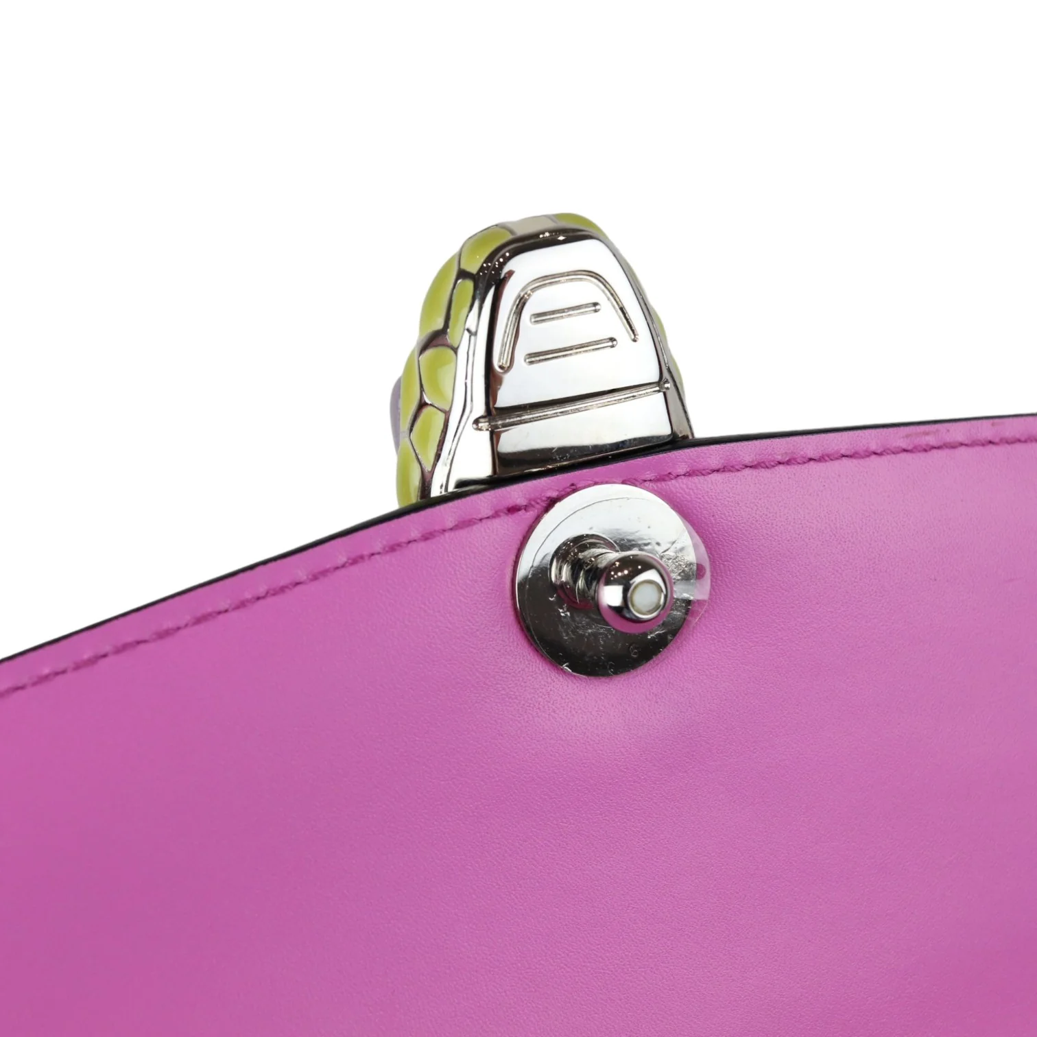 Serpenti Forever Shoulder Calfskin Pink SHW - Image 22