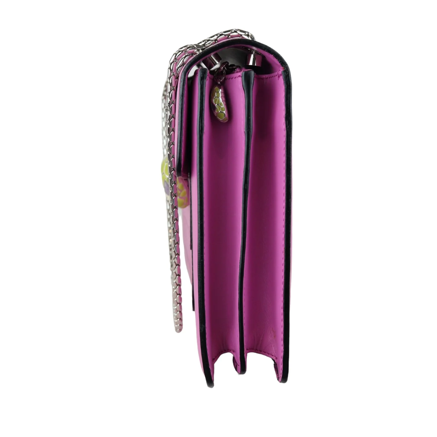 Serpenti Forever Shoulder Calfskin Pink SHW - Image 4