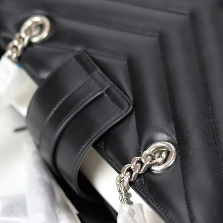 Calfskin Y Quilted Monogram Large Loulou Shopper - Image 13