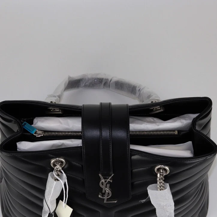 Calfskin Y Quilted Monogram Large Loulou Shopper - Image 15
