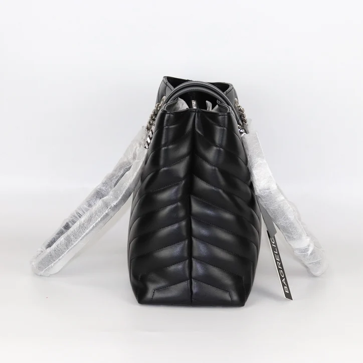 Calfskin Y Quilted Monogram Large Loulou Shopper - Image 5