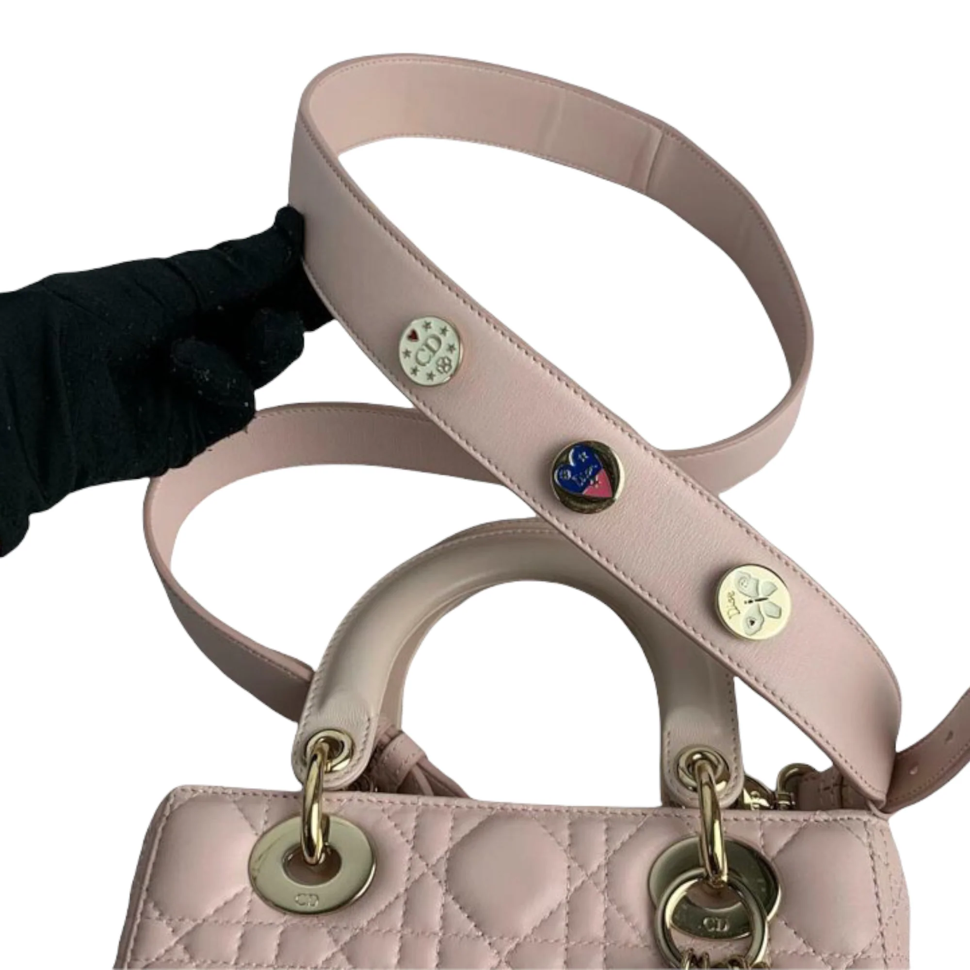 My Dior Lucky Badges Lambskin Pink GHW - Image 8