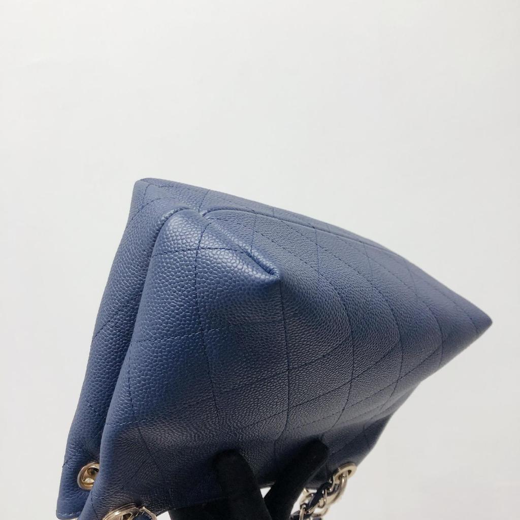 Caviar Hobo Bag Navy Blue - Image 13
