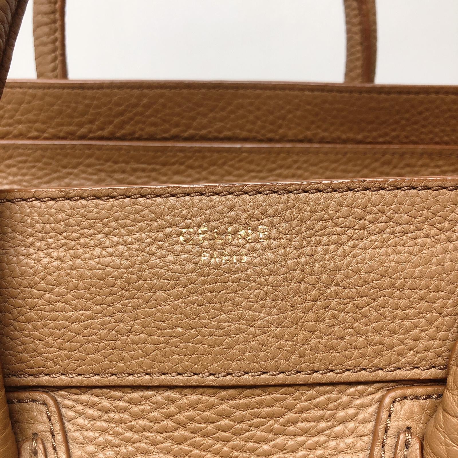 Mini Luggage In Camel - Image 12