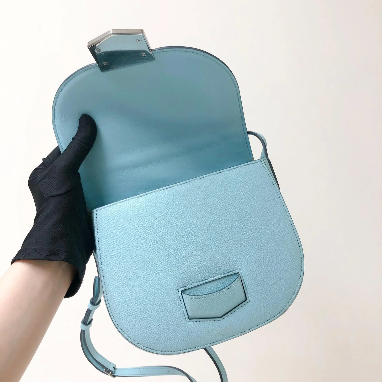 Small Trotteur Bag in Blue SHW - Image 16