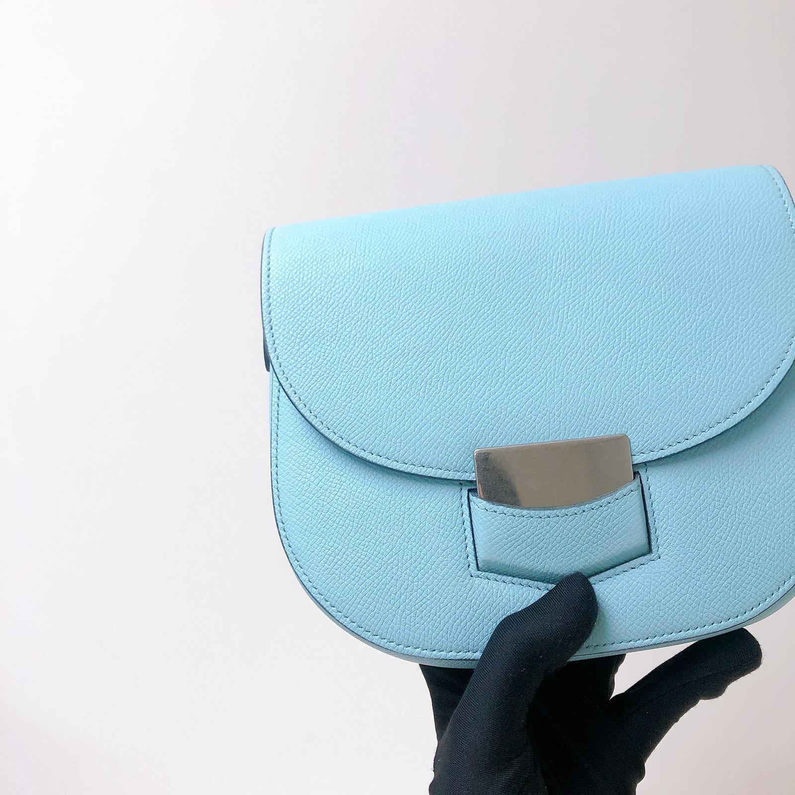 Small Trotteur Bag in Blue SHW - Image 3