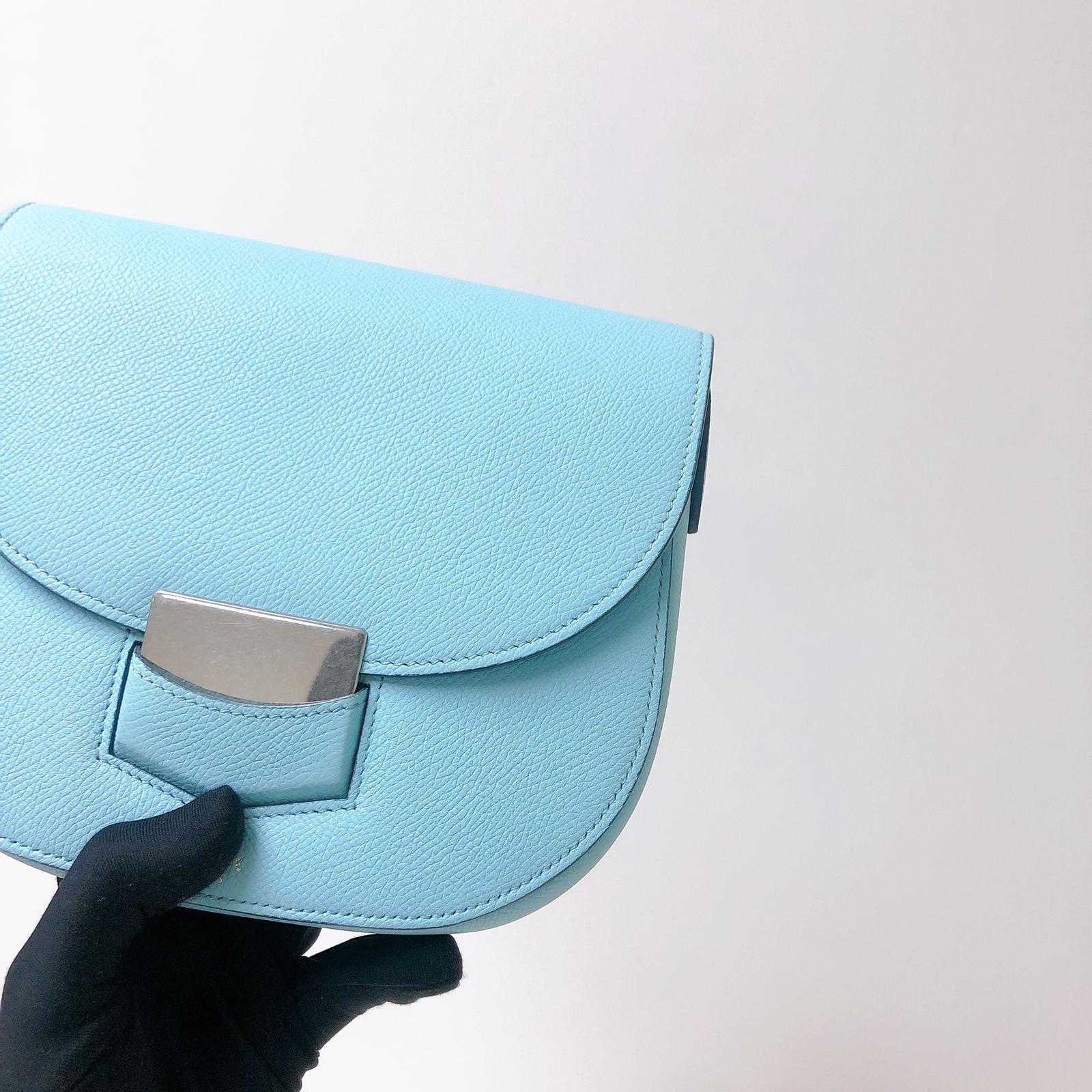 Small Trotteur Bag in Blue SHW - Image 4