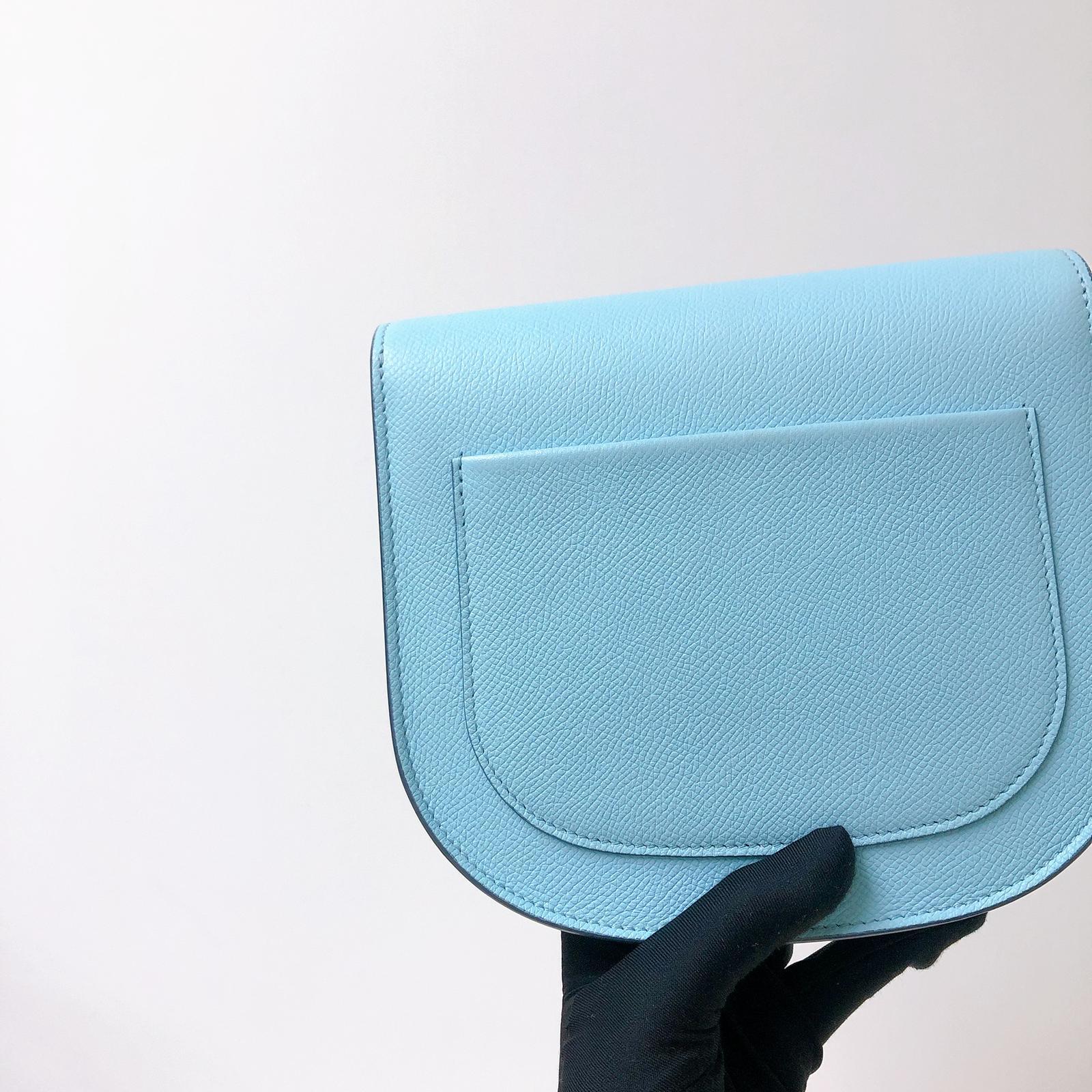Small Trotteur Bag in Blue SHW - Image 6