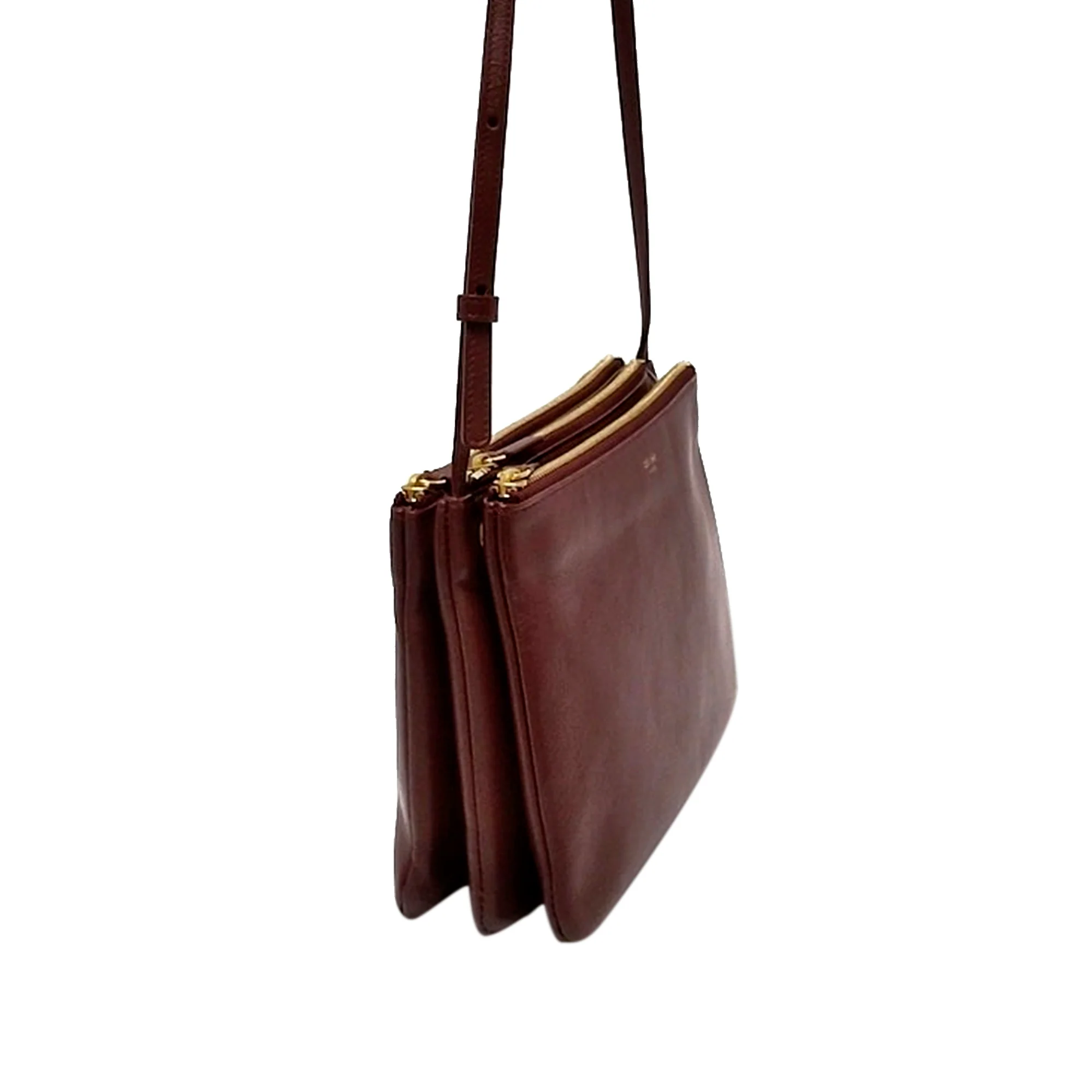 Celine Trio Leather Crossbody Bag Red - Image 2