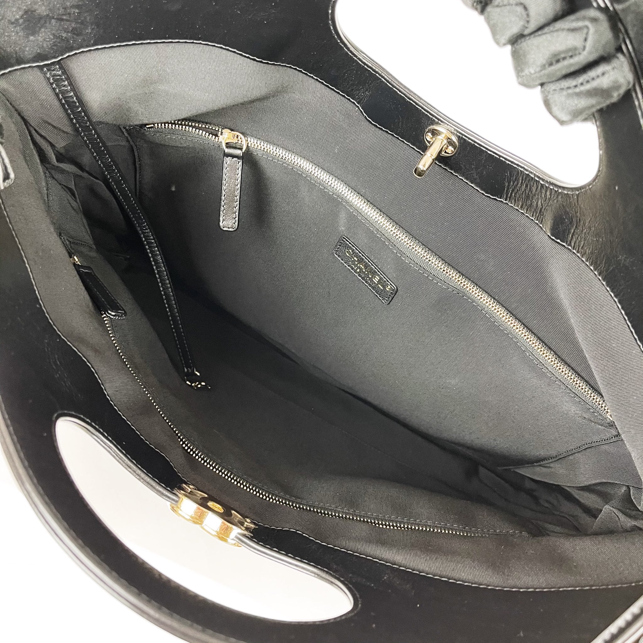 31 Shopping Bag  Crumpled Calfskin Large Black - Image 16