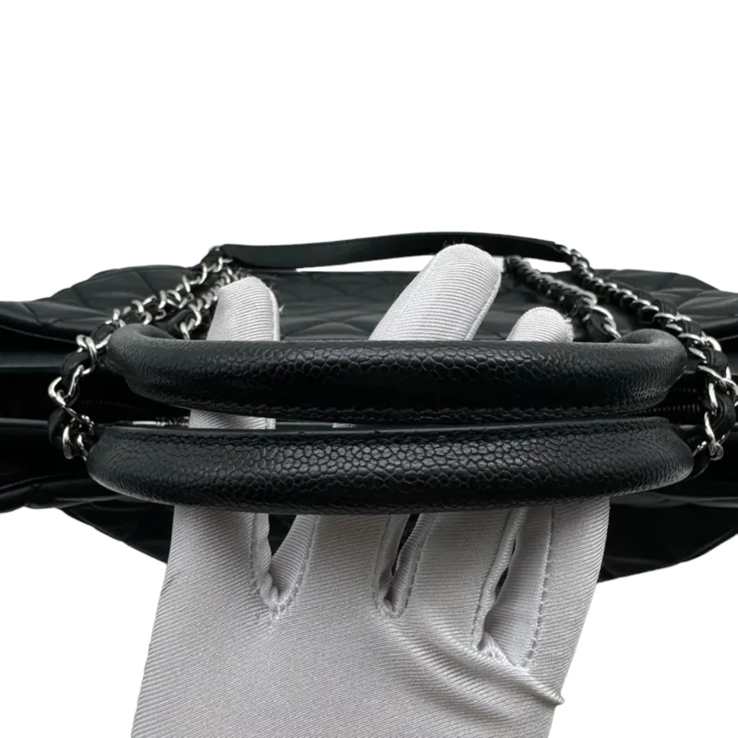 Bi Coco Large Shopper Tote Lambskin Caviar Quilted Black SHW - Image 18