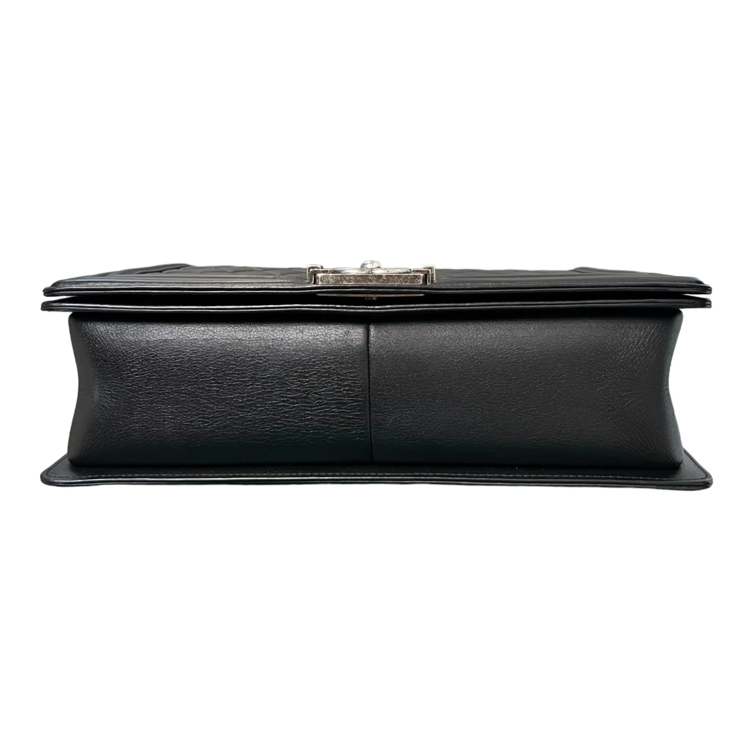 Boy Flap New Medium Lambskin Quilted Black RHW - Image 3