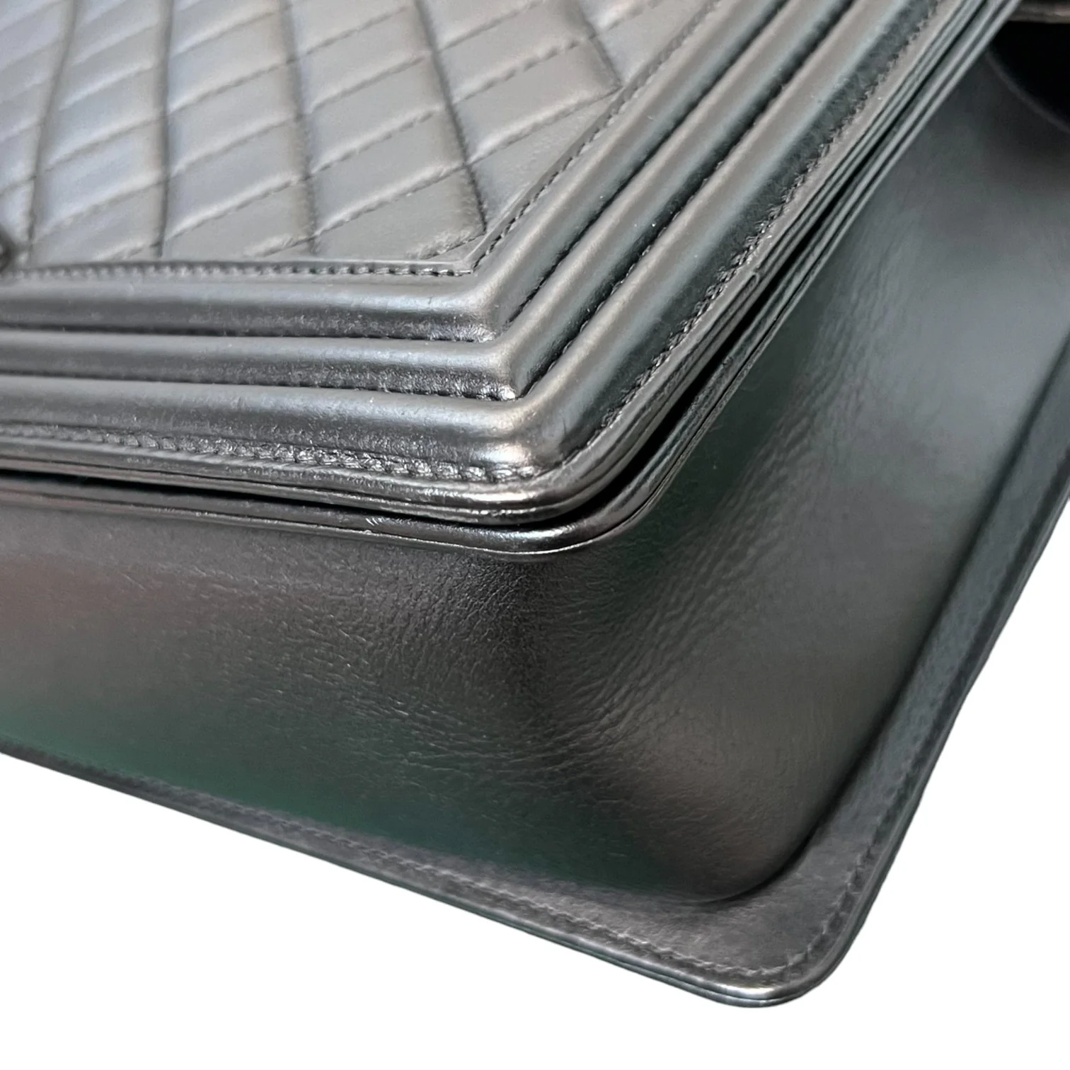 Boy Flap New Medium Lambskin Quilted Black RHW - Image 6