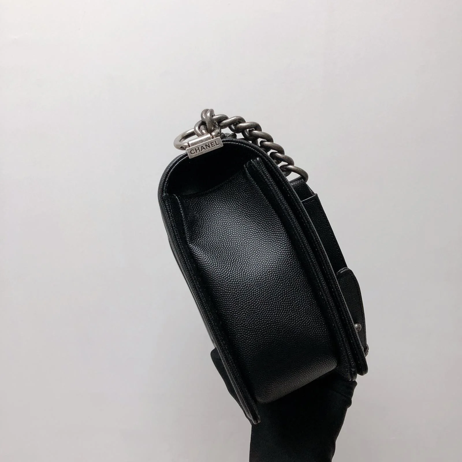 Boy New Medium Caviar Ruthenium Hardware Black - Image 11