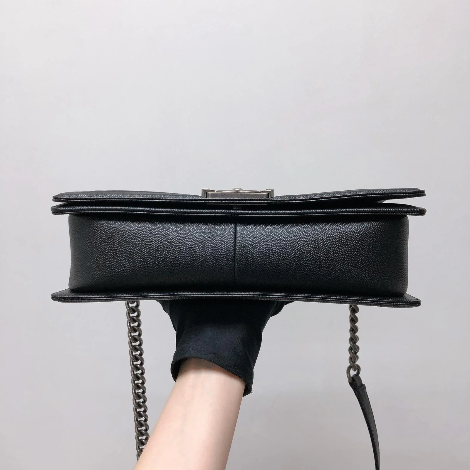 Boy New Medium Caviar Ruthenium Hardware Black - Image 12