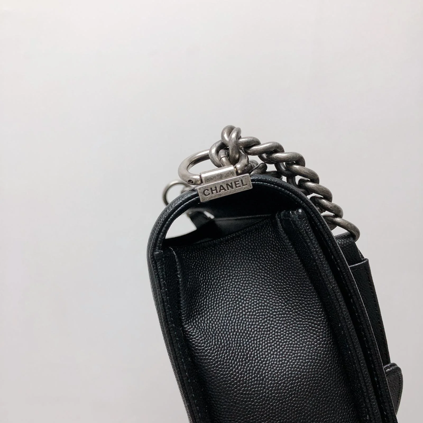 Boy New Medium Caviar Ruthenium Hardware Black - Image 15