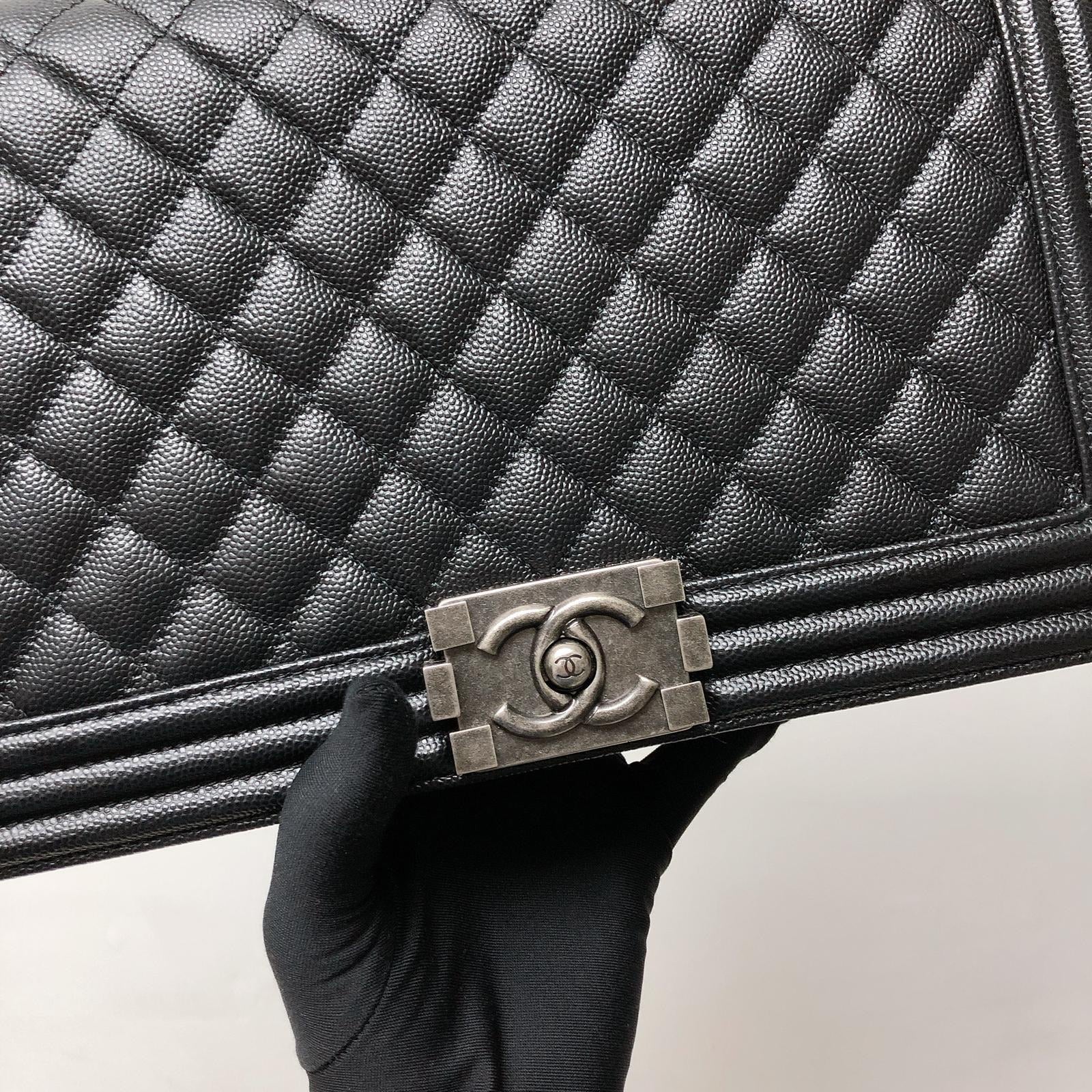 Boy New Medium Caviar Ruthenium Hardware Black - Image 19