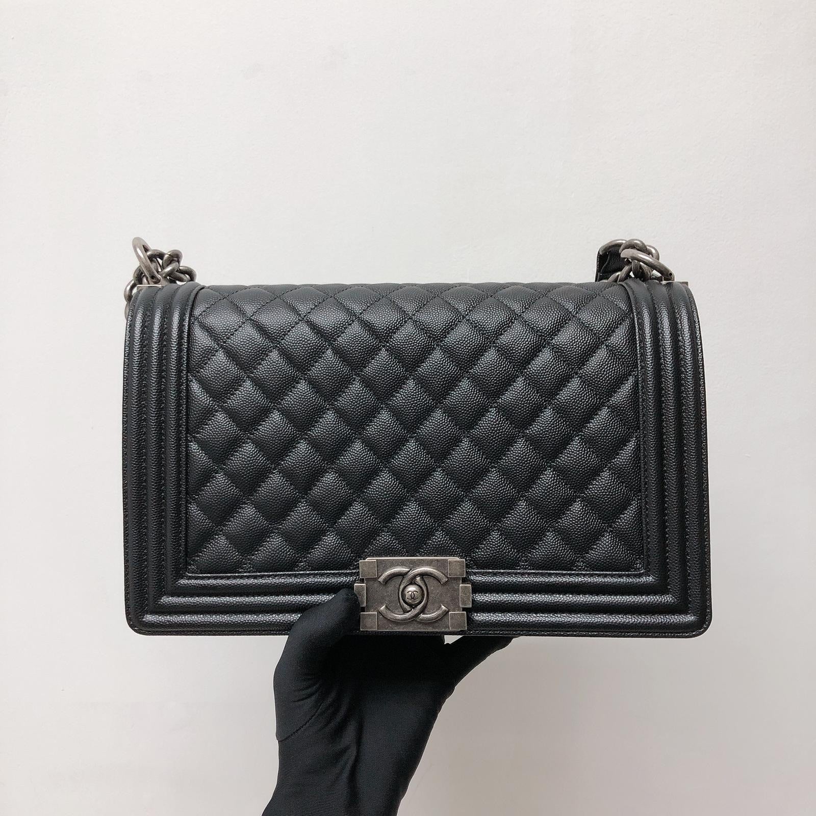 Boy New Medium Caviar Ruthenium Hardware Black - Image 2
