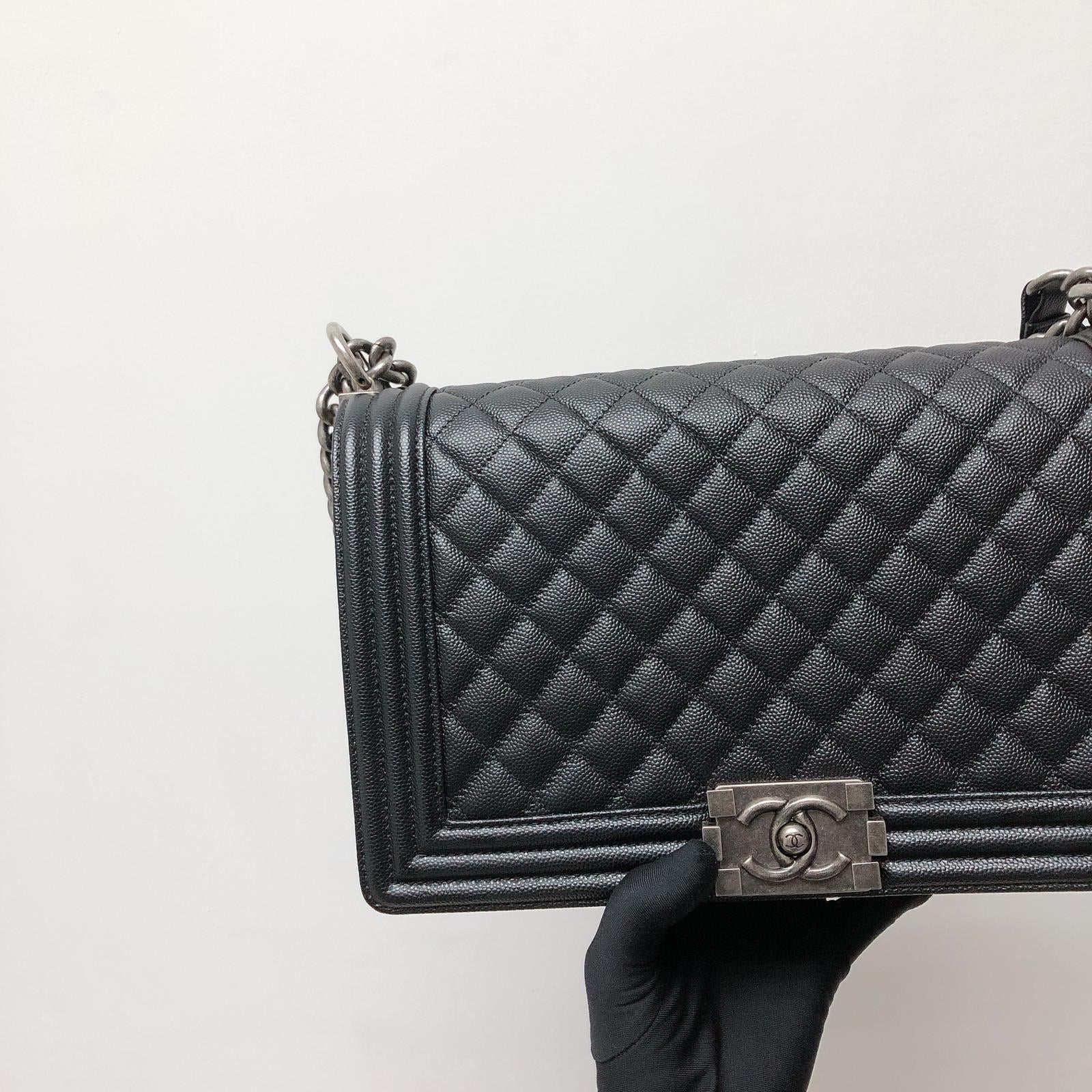 Boy New Medium Caviar Ruthenium Hardware Black - Image 5