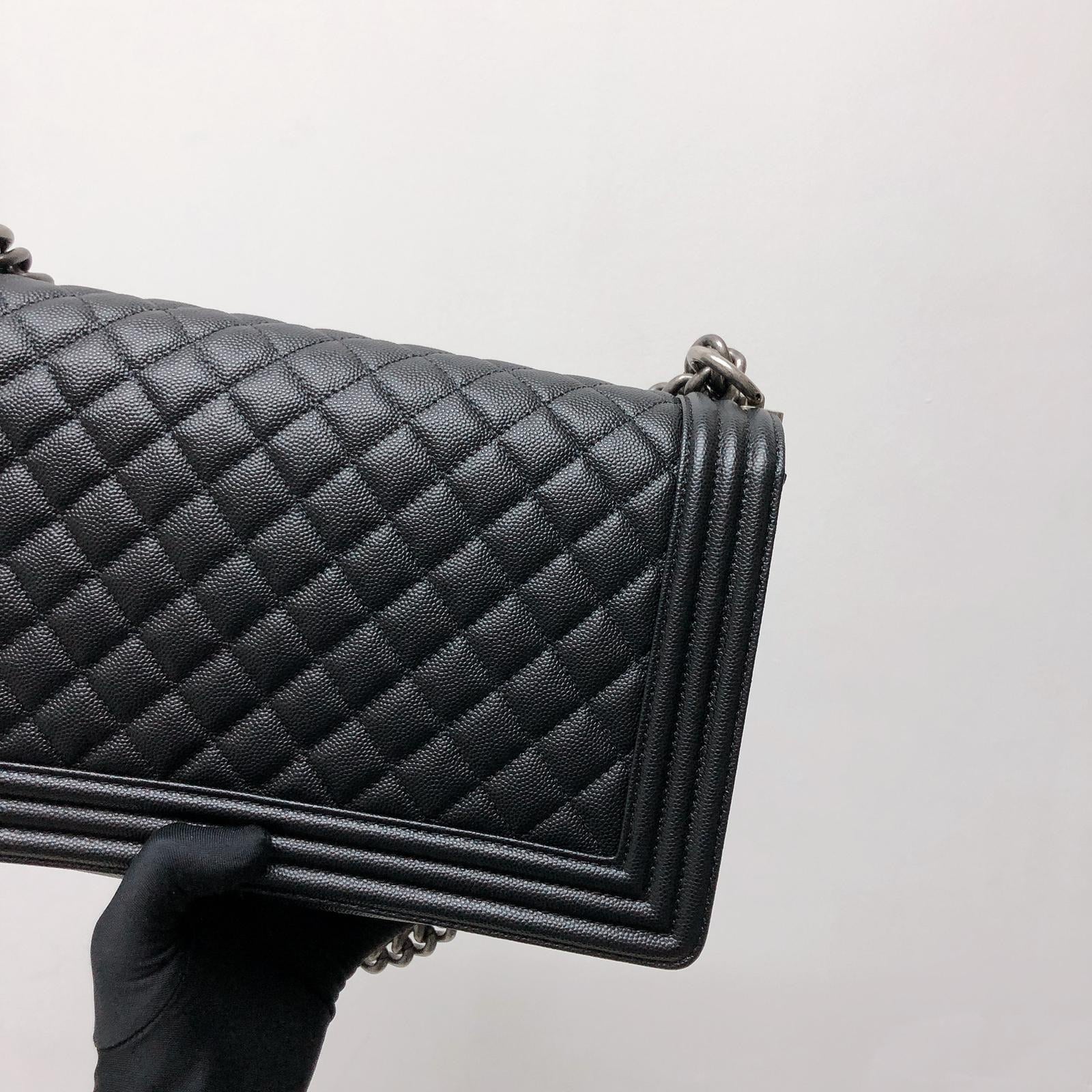 Boy New Medium Caviar Ruthenium Hardware Black - Image 6