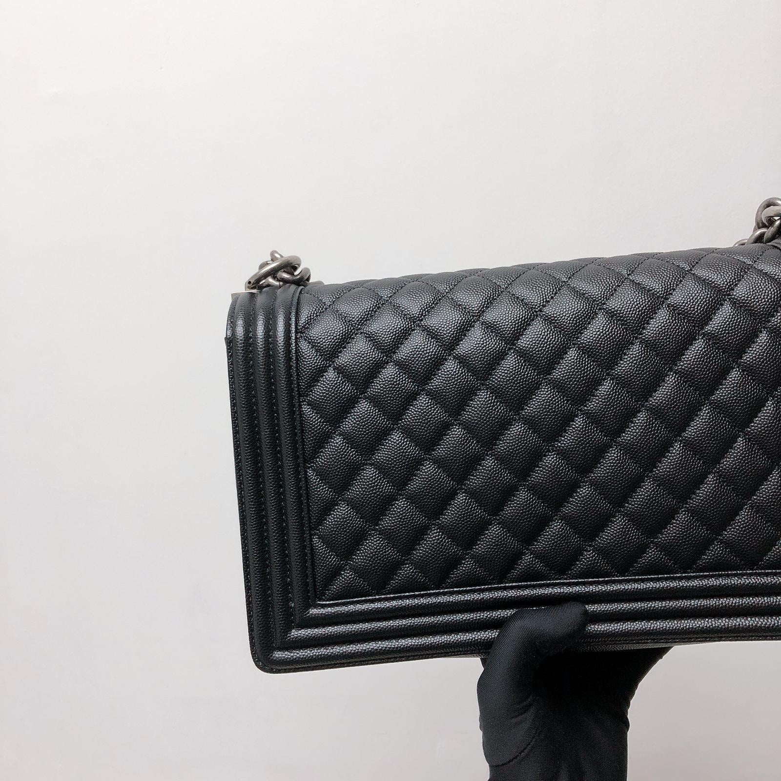 Boy New Medium Caviar Ruthenium Hardware Black - Image 7