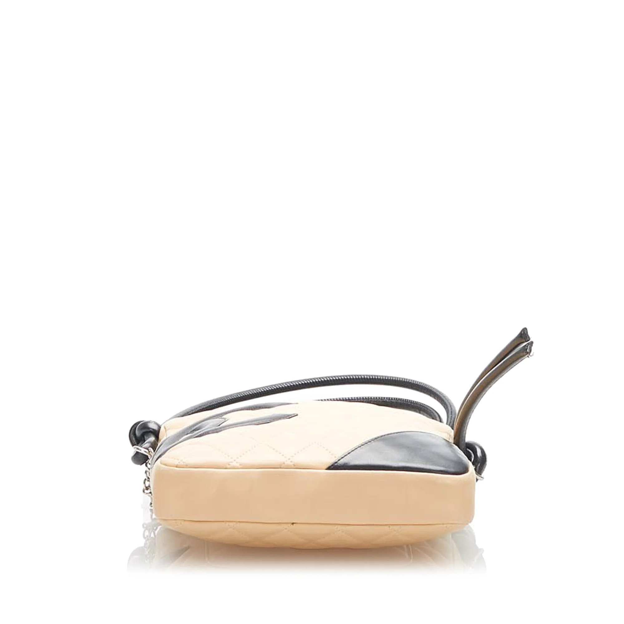 Cambon Ligne Lambskin Leather Crossbody Beige - Image 4