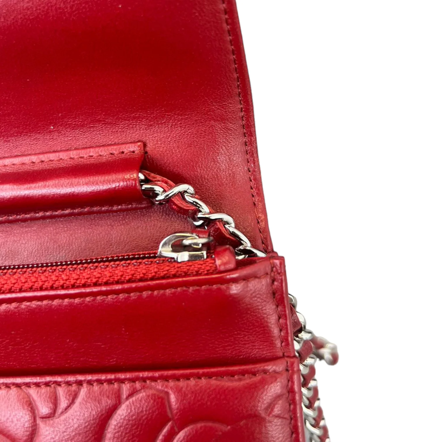 Camellia Wallet on Chain Red SHW - Image 11