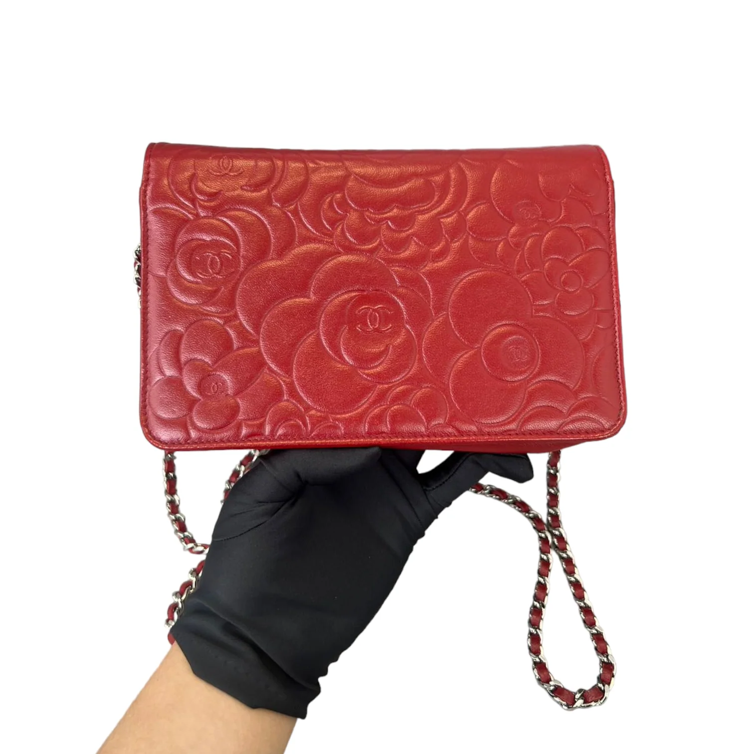 Camellia Wallet on Chain Red SHW - Image 2