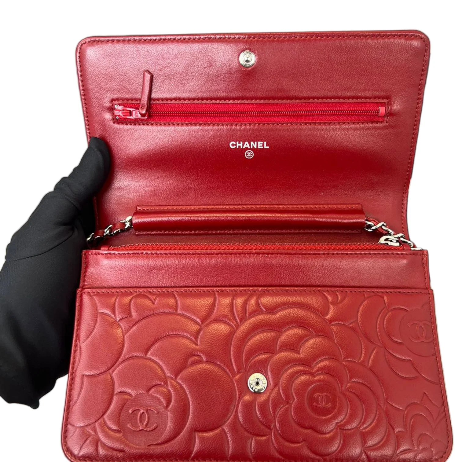 Camellia Wallet on Chain Red SHW - Image 9