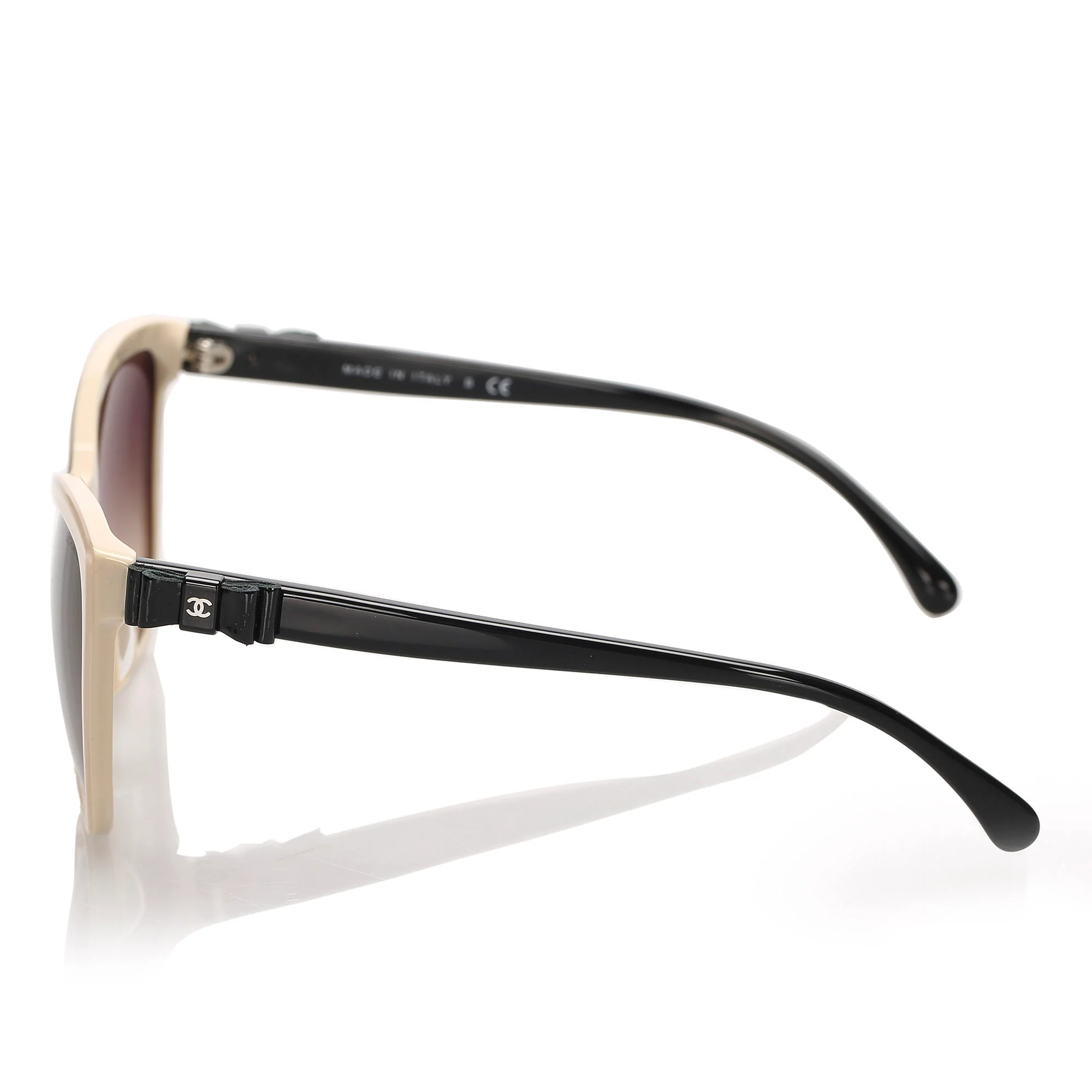 Cat Eye Tinted Sunglasses Brown - Image 4