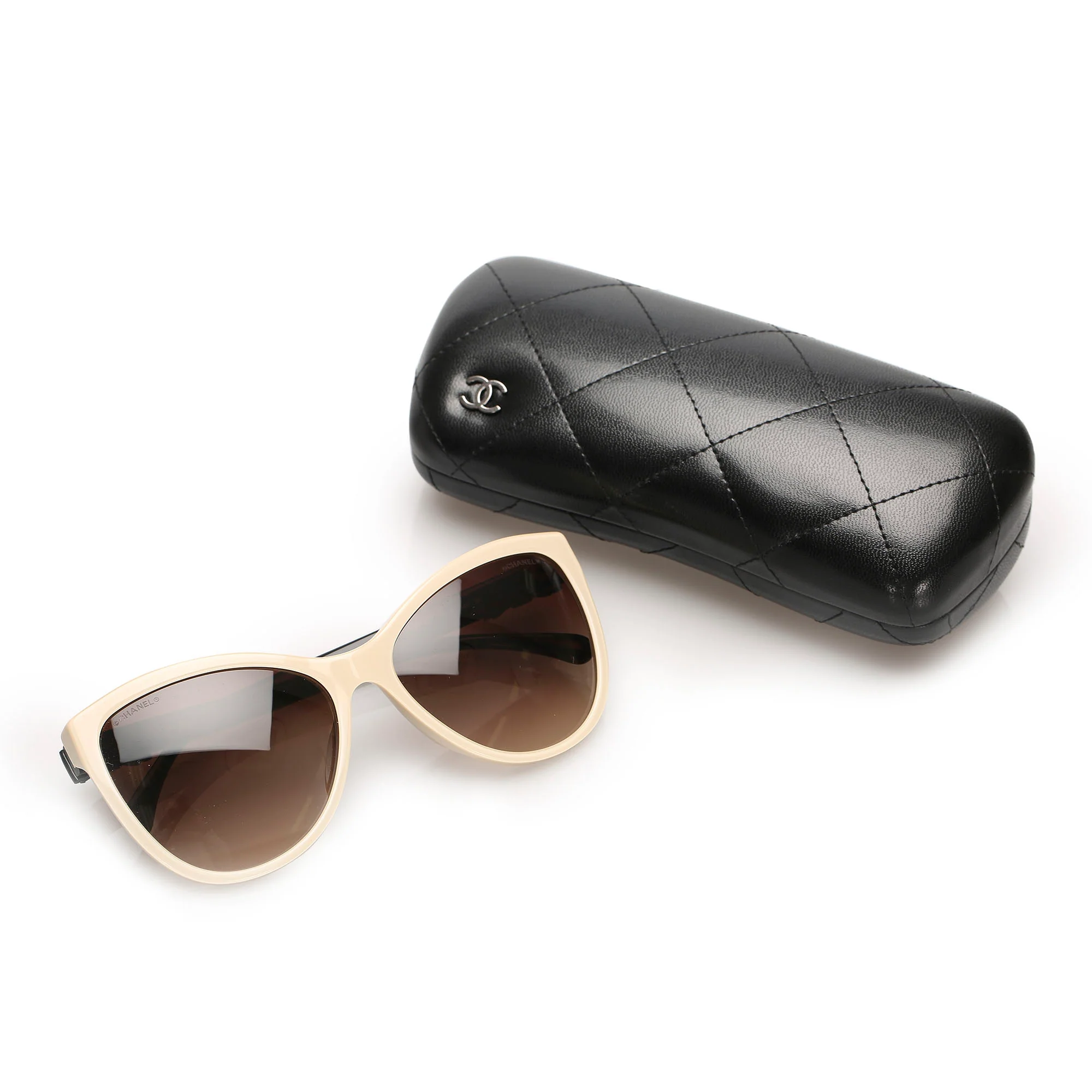 Cat Eye Tinted Sunglasses Brown - Image 8