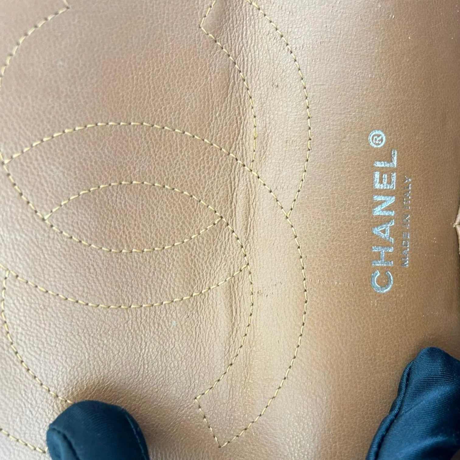Caviar Quilted Jumbo Double Flap Caramel SHW - Image 24
