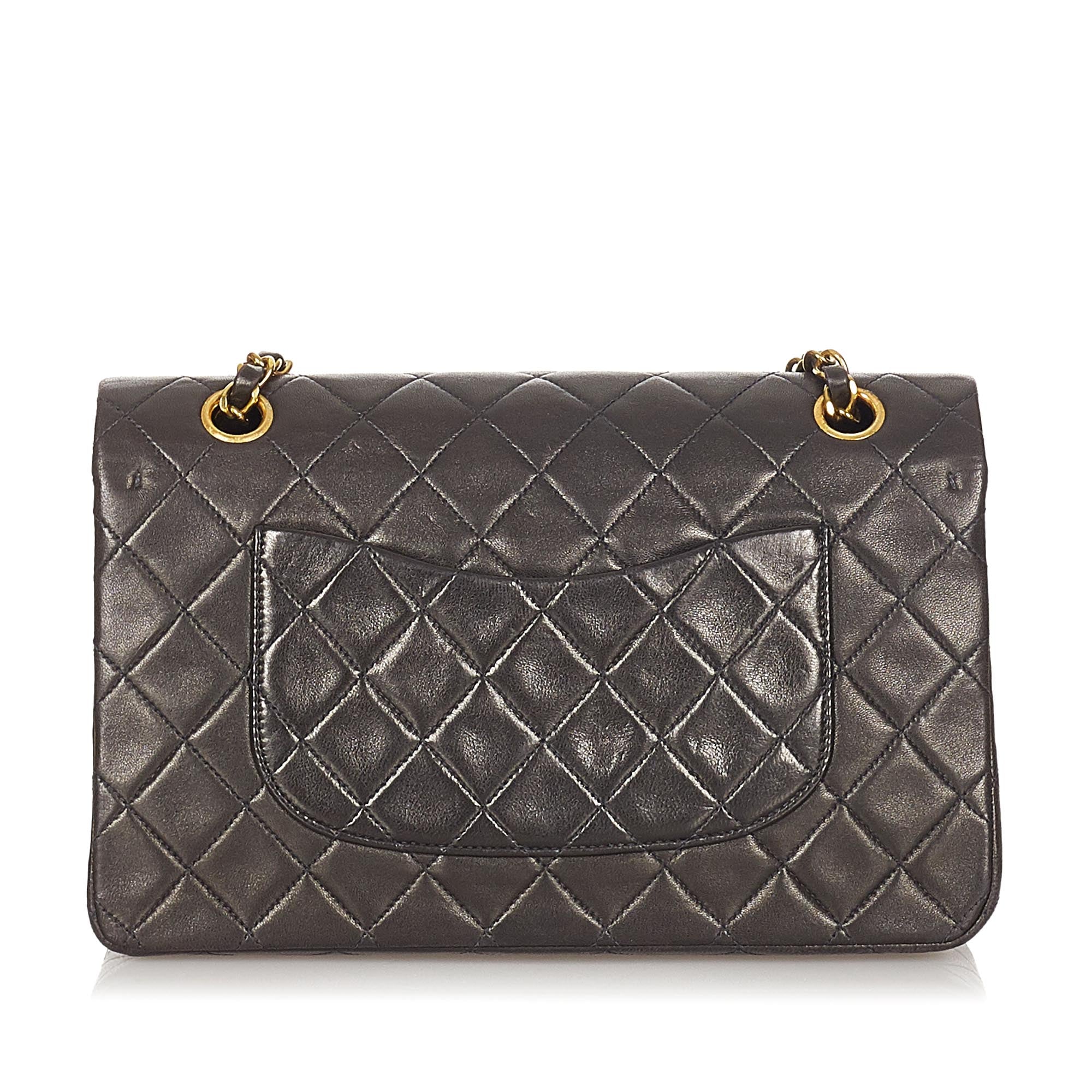Chanel CC Matelasse Lambskin Flap Bag Black - Image 3