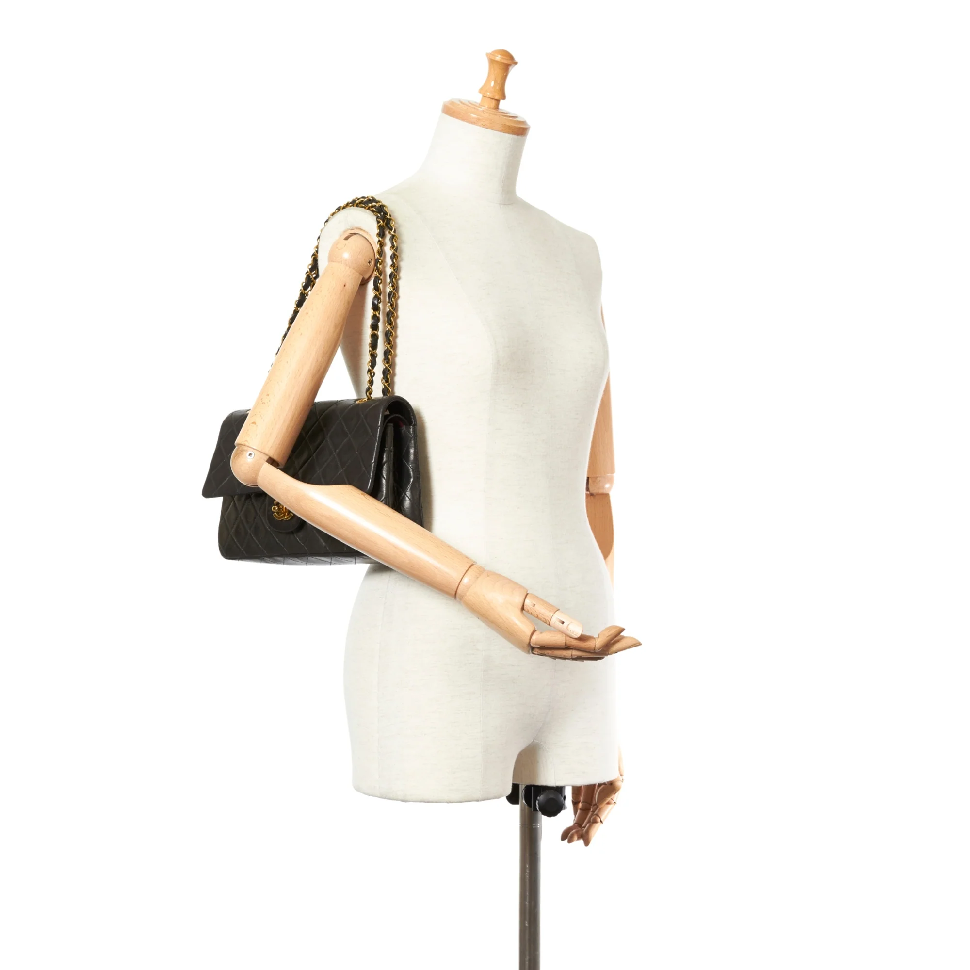 Chanel CC Matelasse Lambskin Flap Bag Black - Image 9