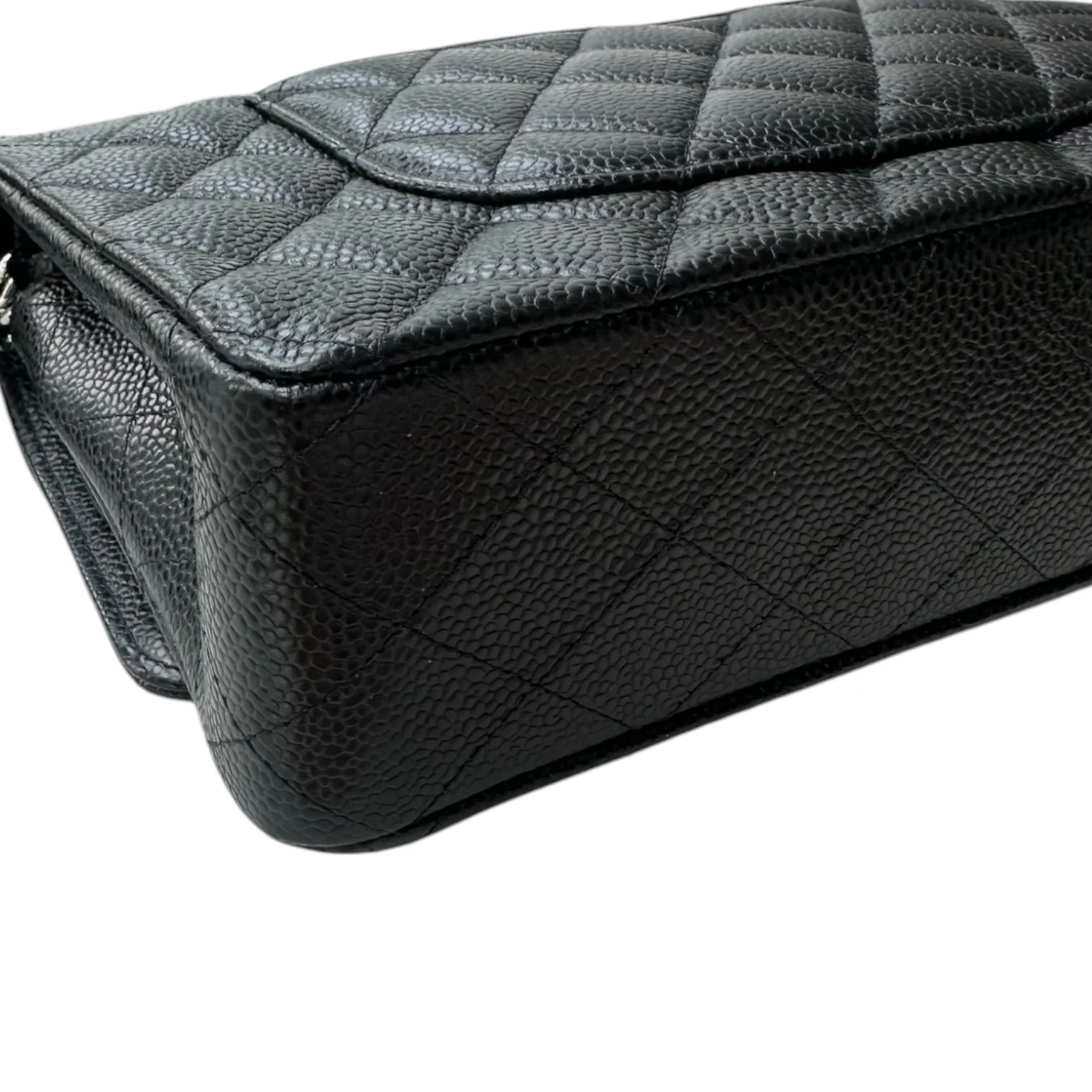 Classis Double Flap Medium Caviar Quilted Black SHW - Image 11
