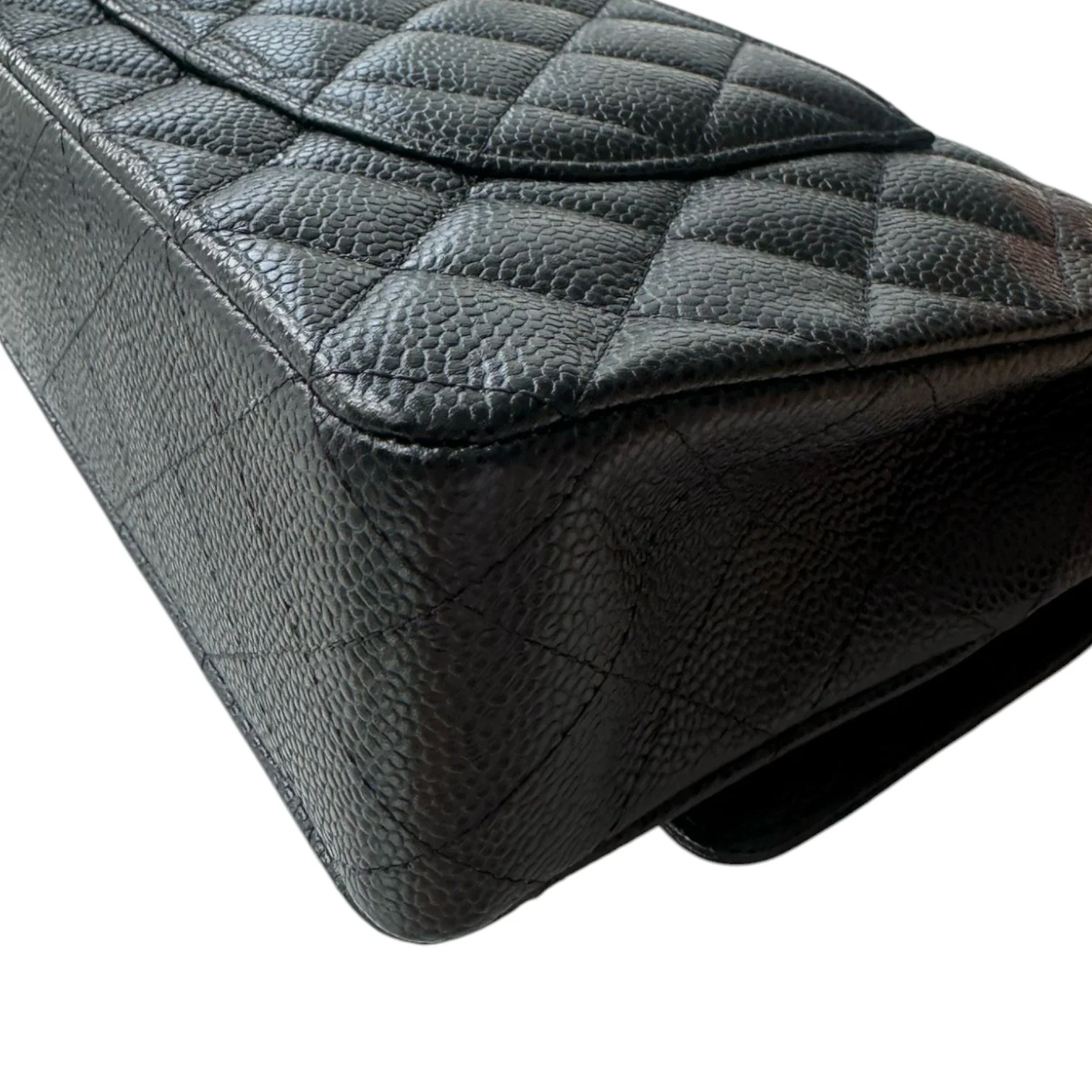 Classis Double Flap Medium Caviar Quilted Black SHW - Image 12