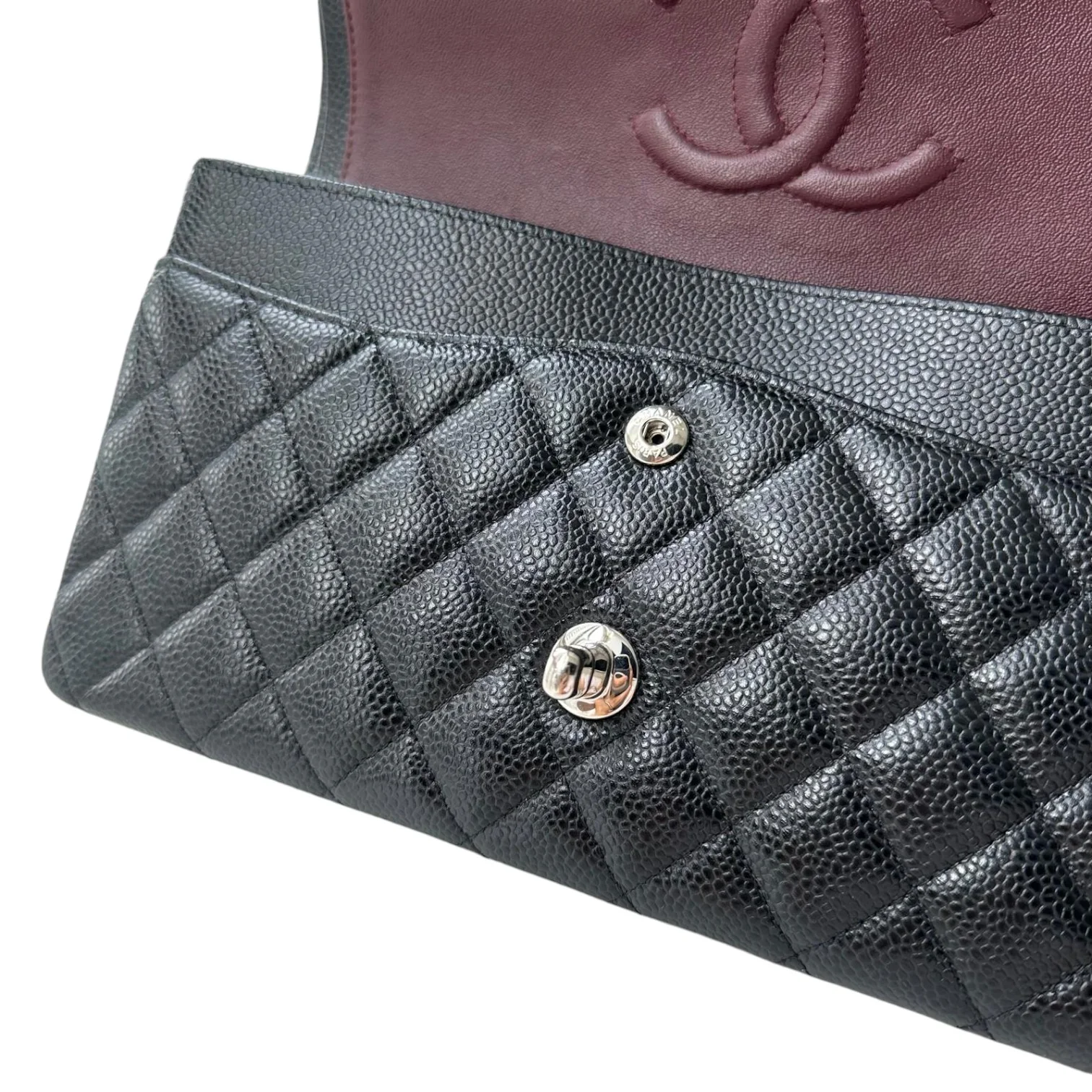 Classis Double Flap Medium Caviar Quilted Black SHW - Image 25
