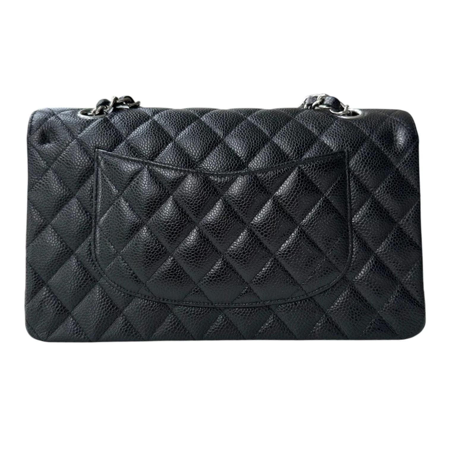 Classis Double Flap Medium Caviar Quilted Black SHW - Image 3
